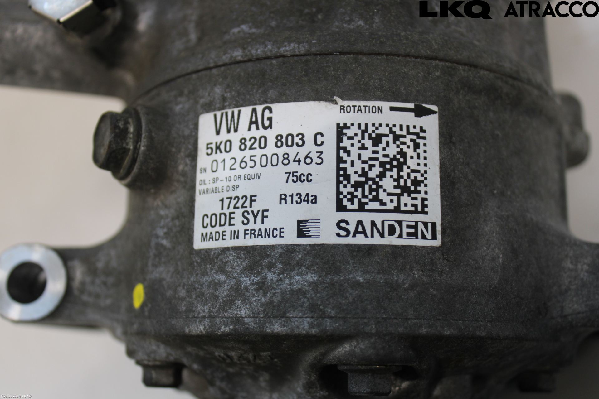 Audi A1/S1 11-18 Varme Ac Kompressor