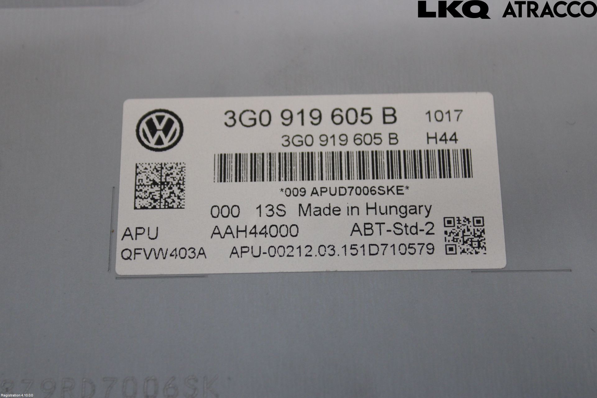 Volkswagen VW PASSAT 15-19 Stereo Radio Med Cd