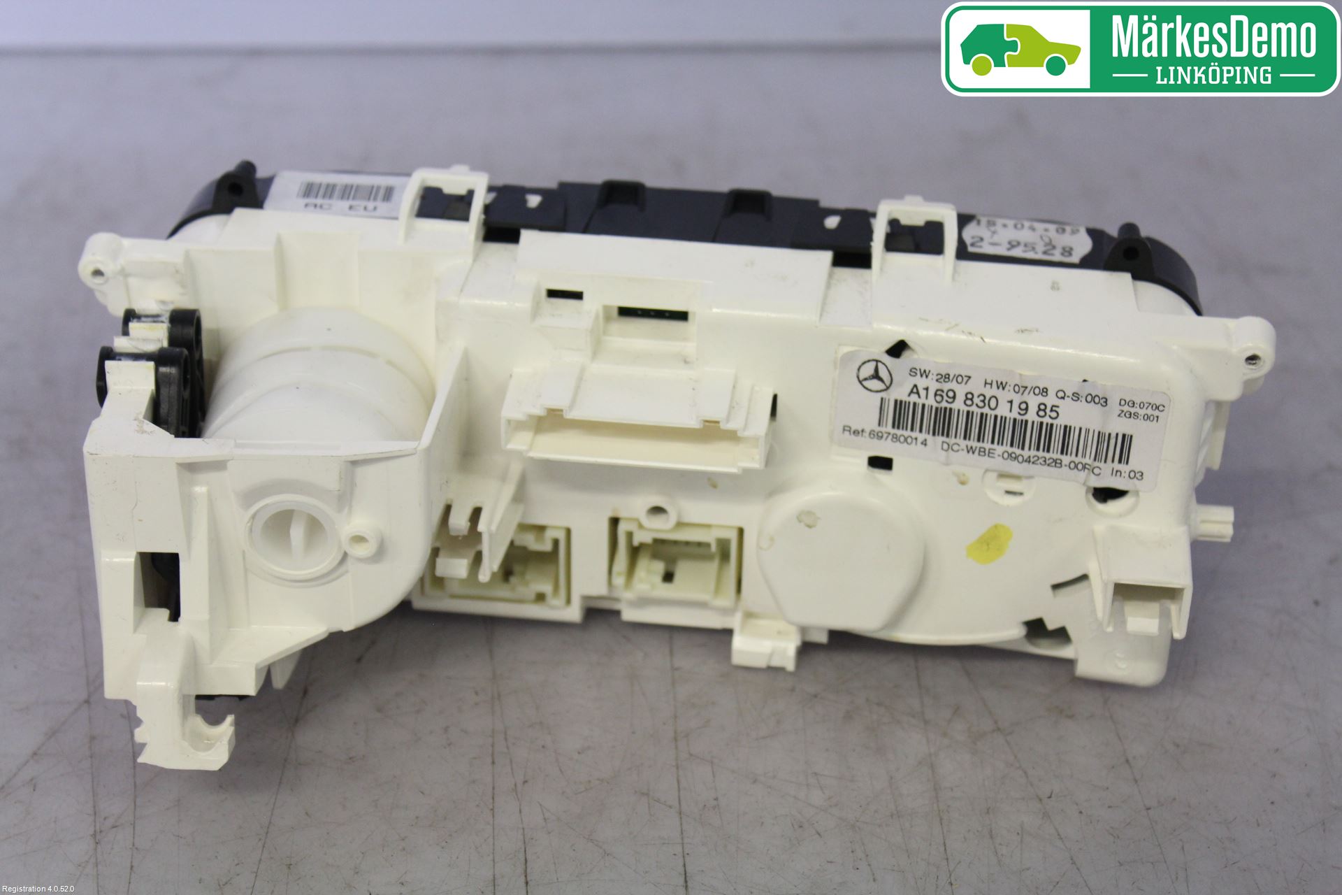 Mercedes-Benz MB B-KLASS (W245) 05-12 Varme Ac Betjening-Display