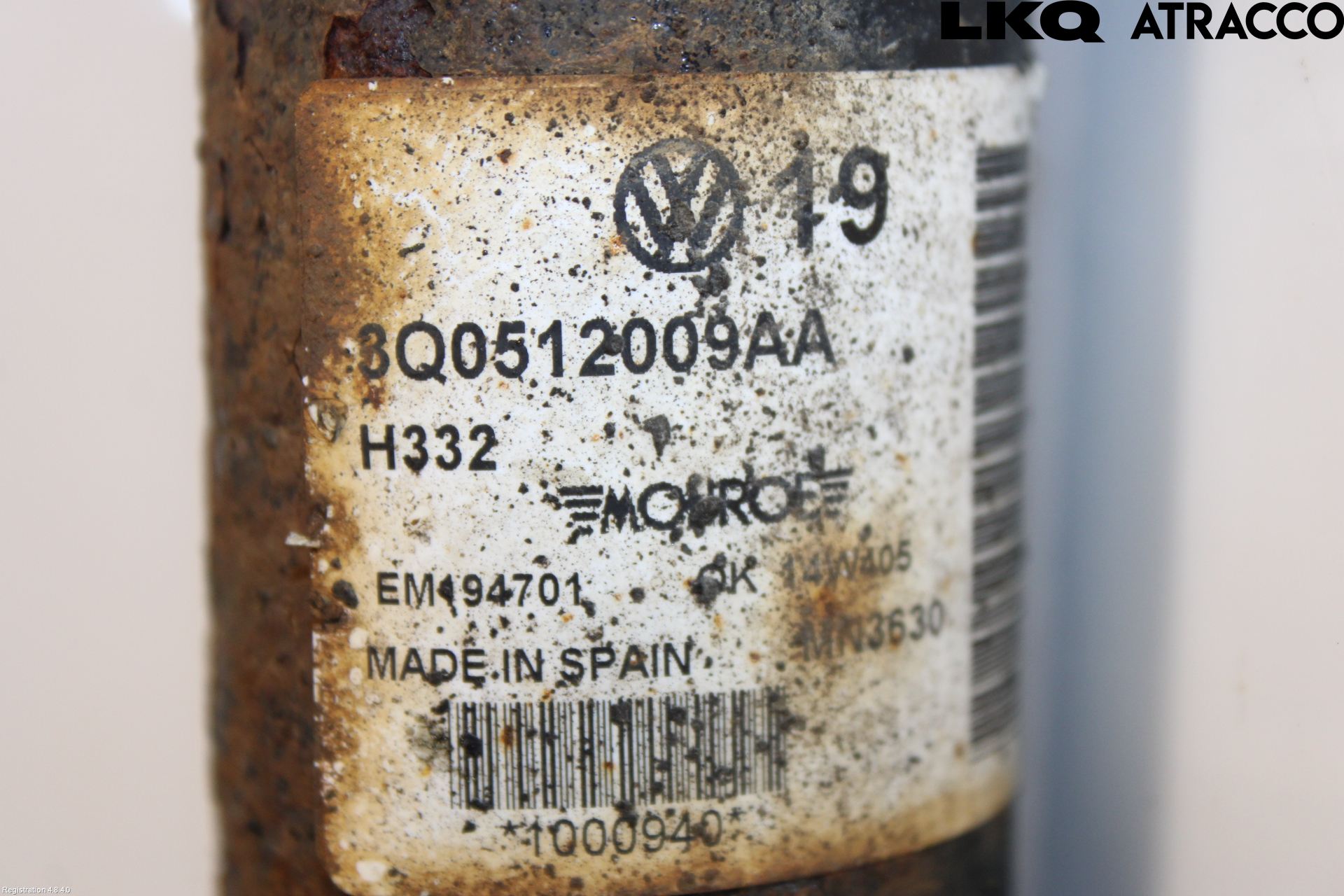 Volkswagen VW PASSAT 15-19 Støtdemper Bak
