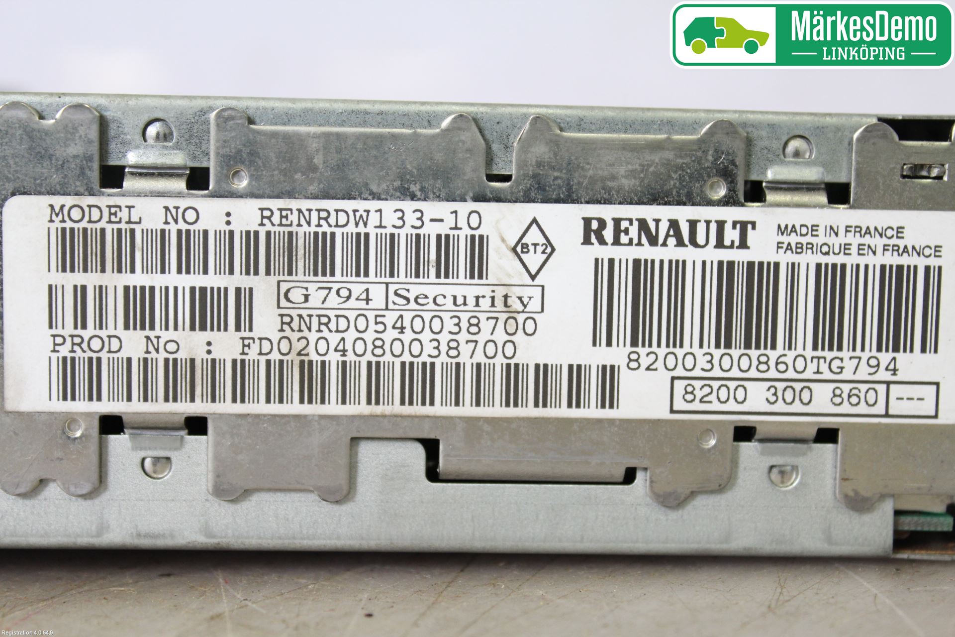 Renault SCÉNIC/GRAND 03-06 Stereo Radio Med Cd