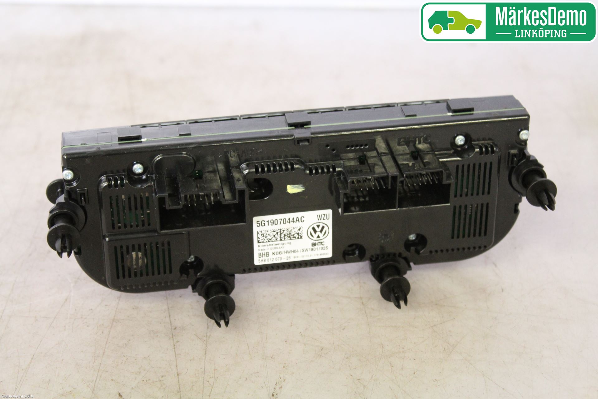 Volkswagen VW GOLF / E-GOLF VII 13-20 Varme Ac Betjening-Display