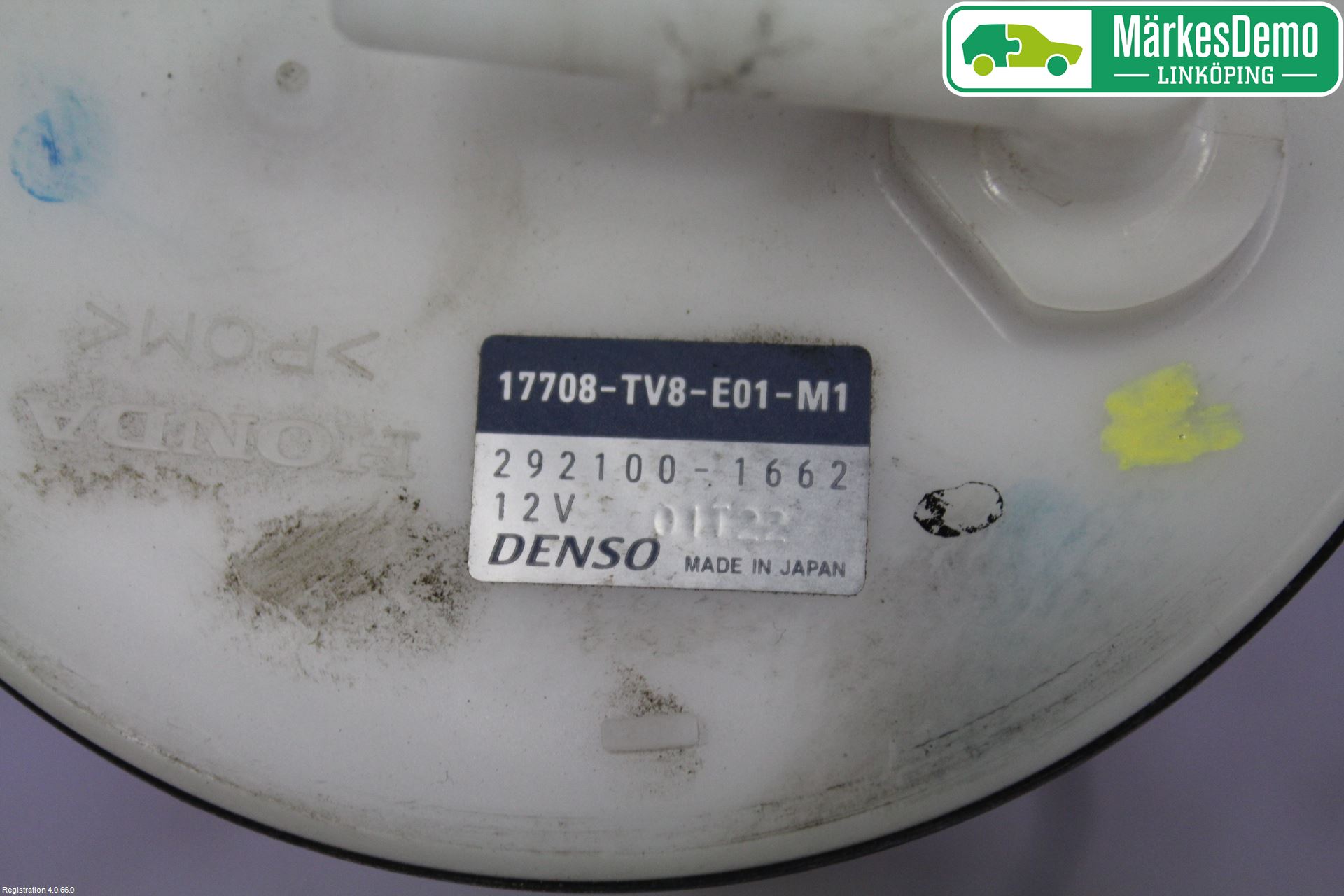 Honda CIVIC 12-16 Drivstoffpumpe Fødepumpe El
