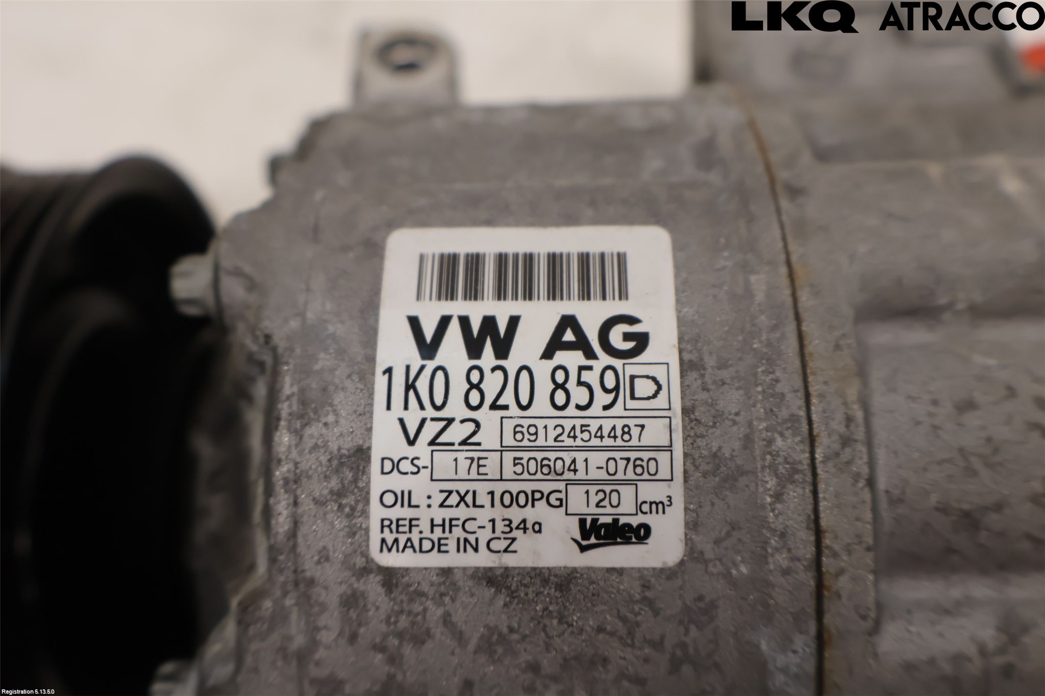 Volkswagen VW GOLF V 04-09 Varme Ac Kompressor
