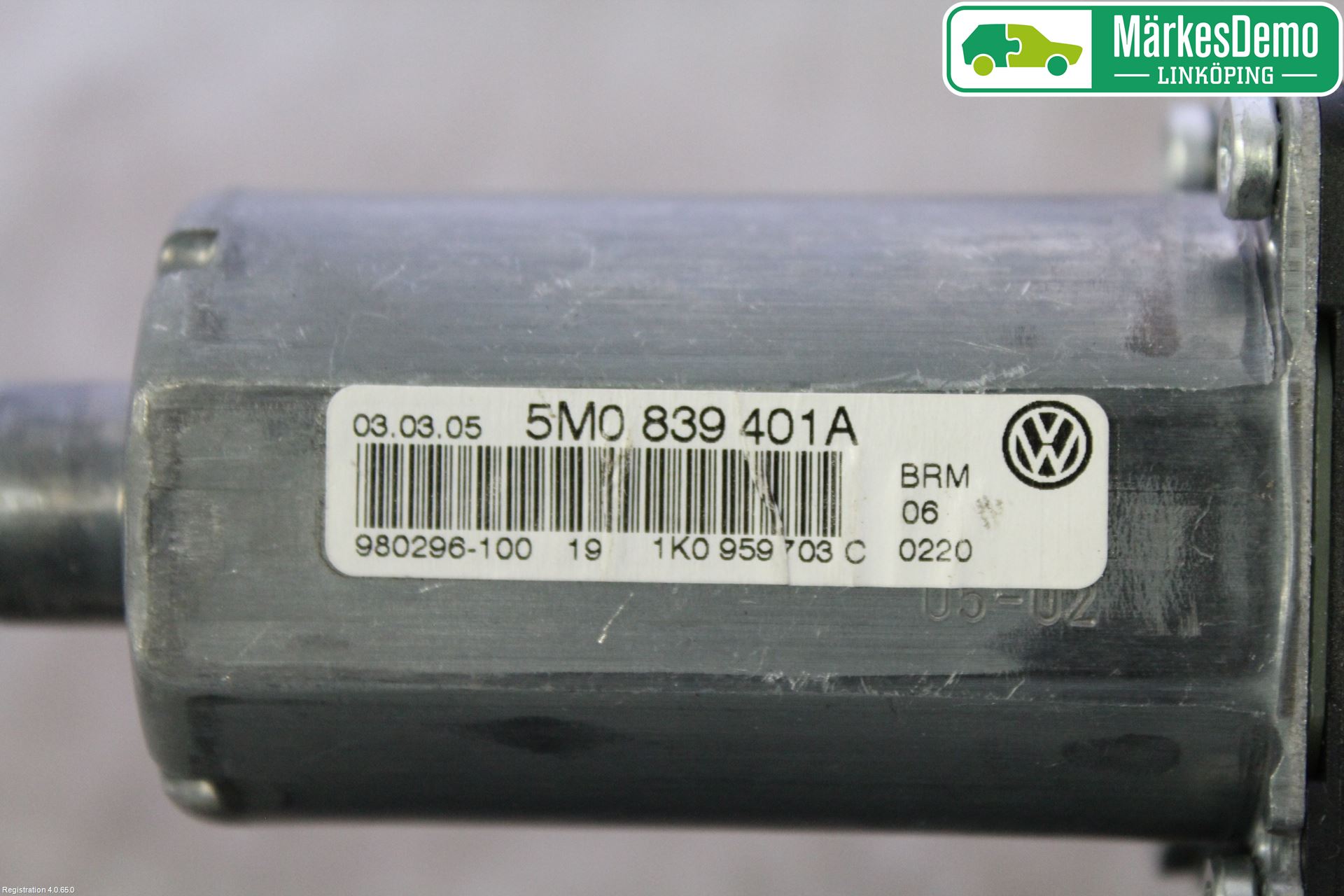 Volkswagen VW GOLF PLUS/CROSS GOLF 04-14 Vindusheismotor