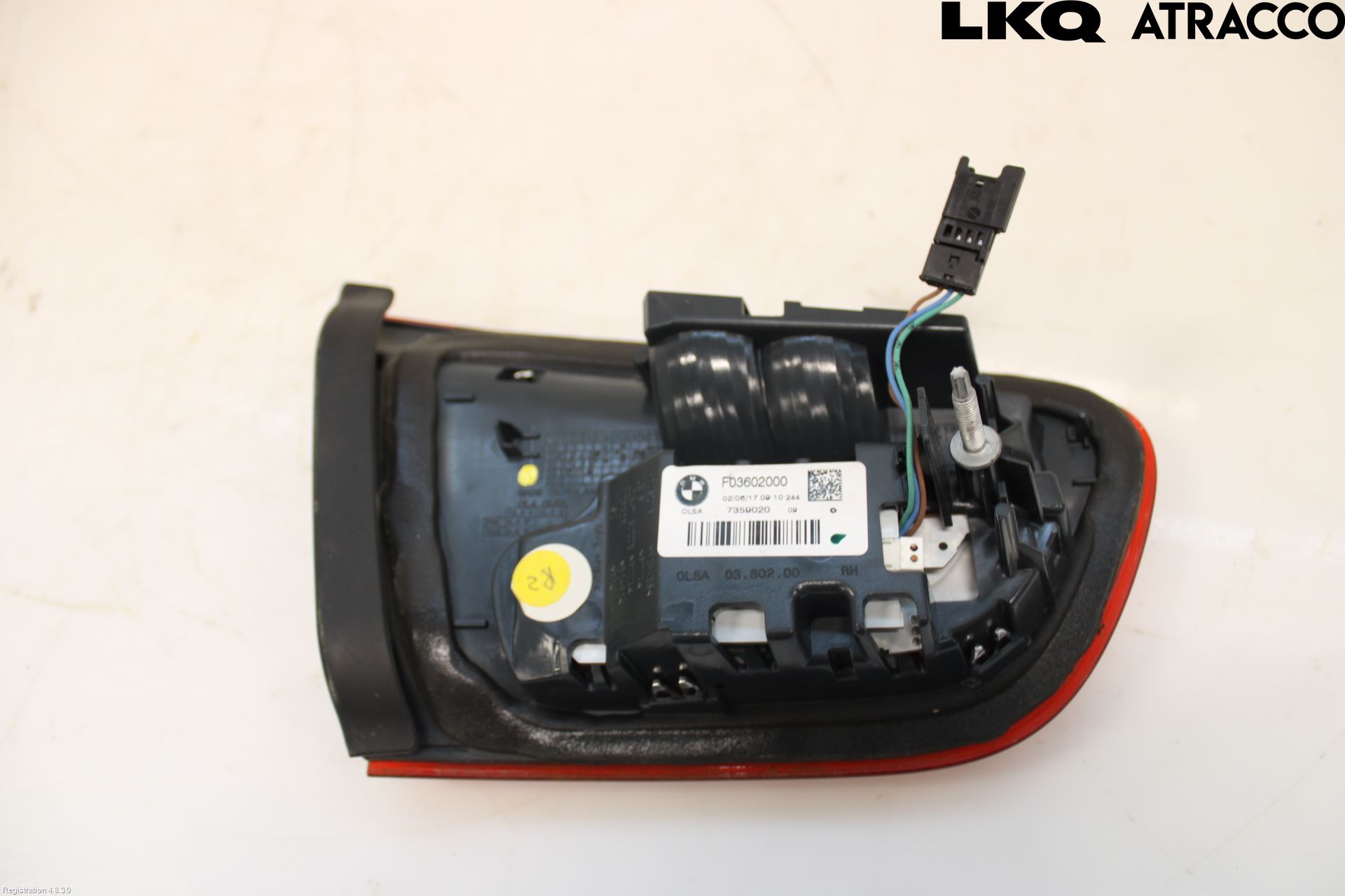 BMW 1 F20/F21 11-19 Baklykt Høyre  På Luke(Indre)