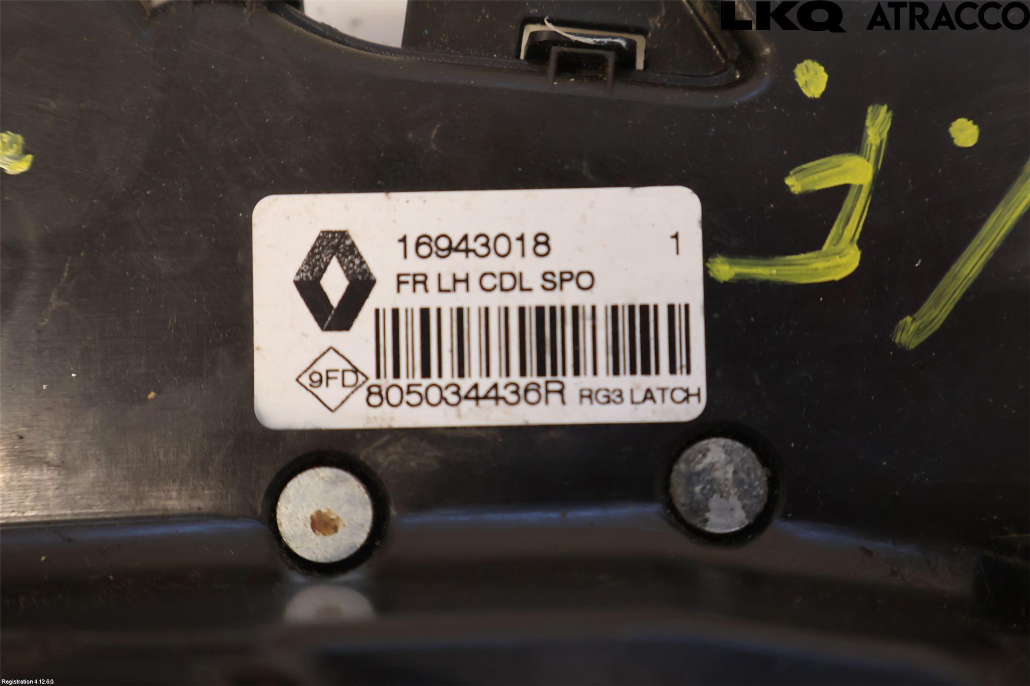 Renault MEGANE IV 16-23 Dørlås - Låsekasse
