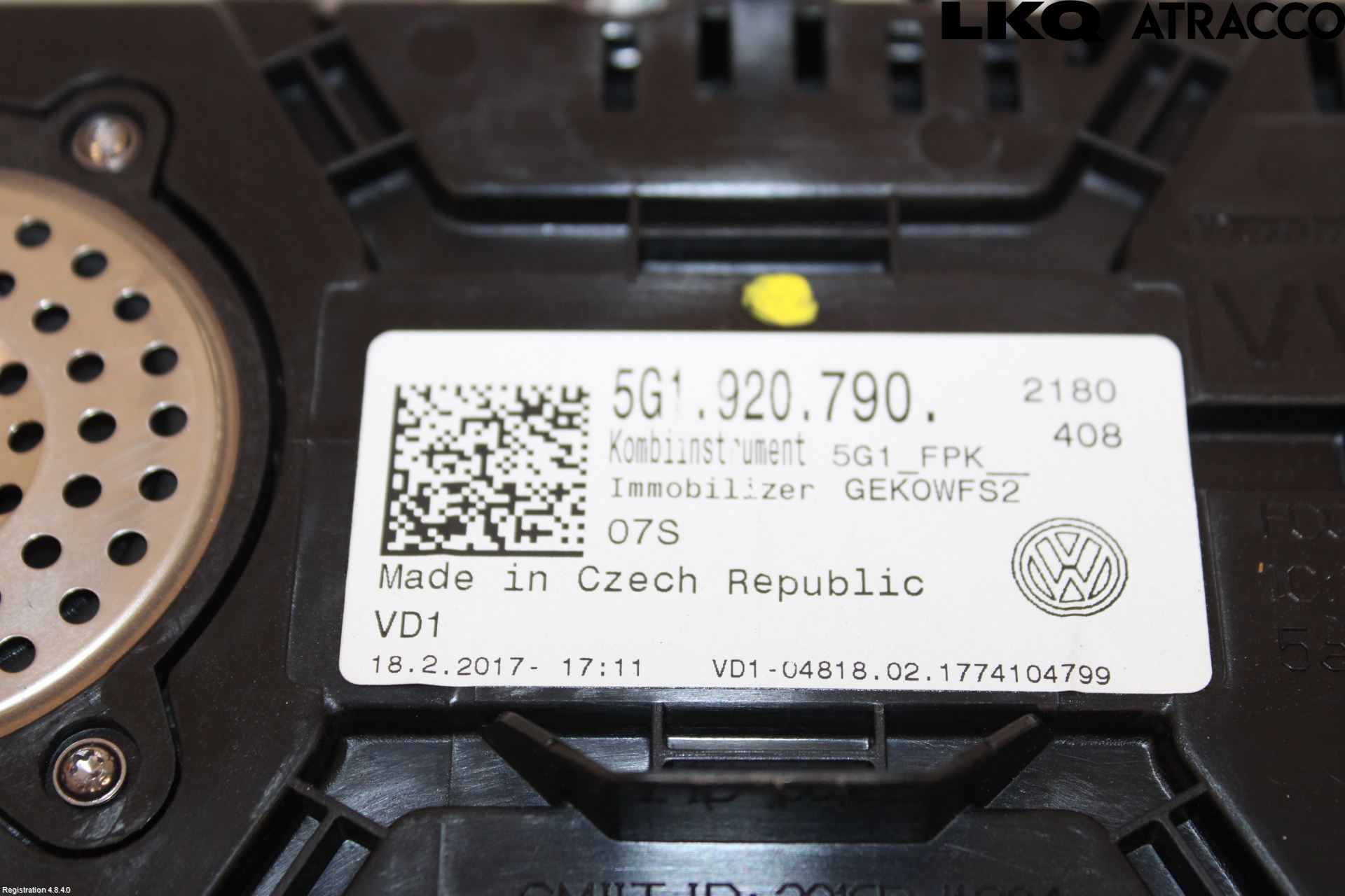 Volkswagen VW GOLF / E-GOLF VII 13-20 Instr Kombinert