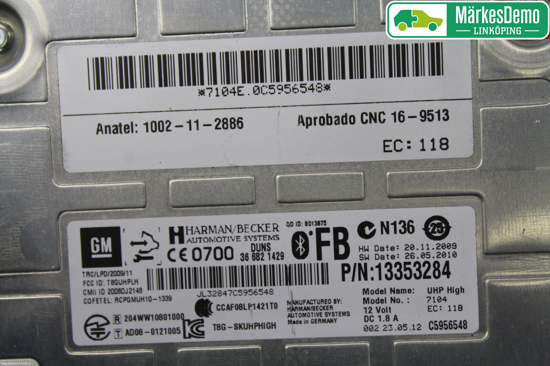 Opel INSIGNIA 09-16 Styreenhet Øvrig