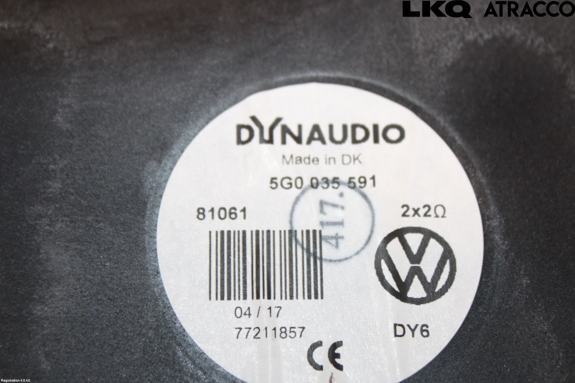 Volkswagen VW GOLF / E-GOLF VII 13-20 Innr Høyttaler