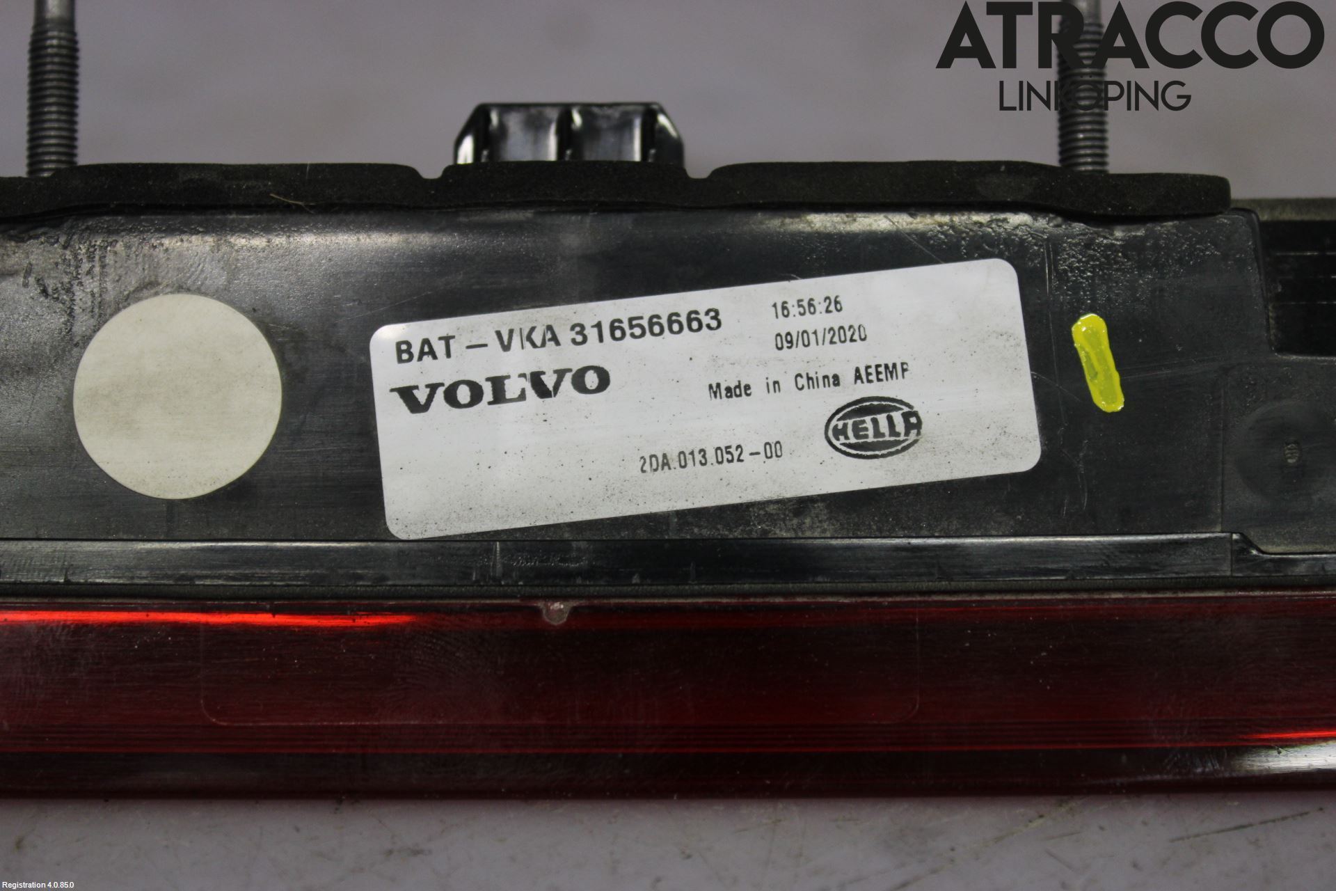 Volvo XC60 18- Bremselys Bakrute