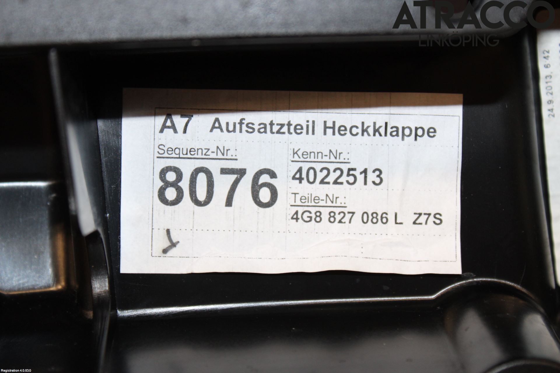 Audi A7/S7 4G 11-17 Spoiler Bakluke