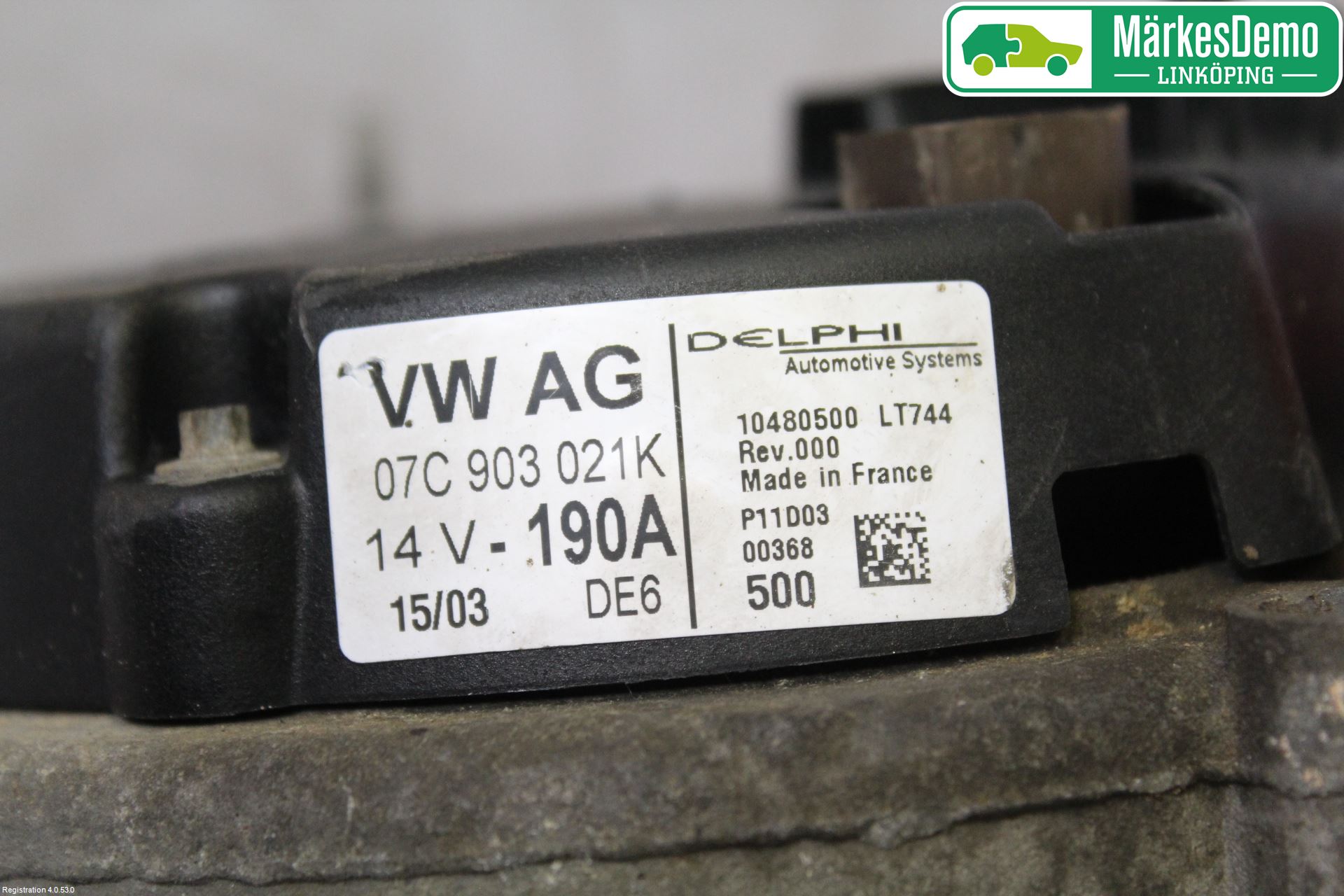 Volkswagen VW TOUAREG 7L 03-10 Dynamo