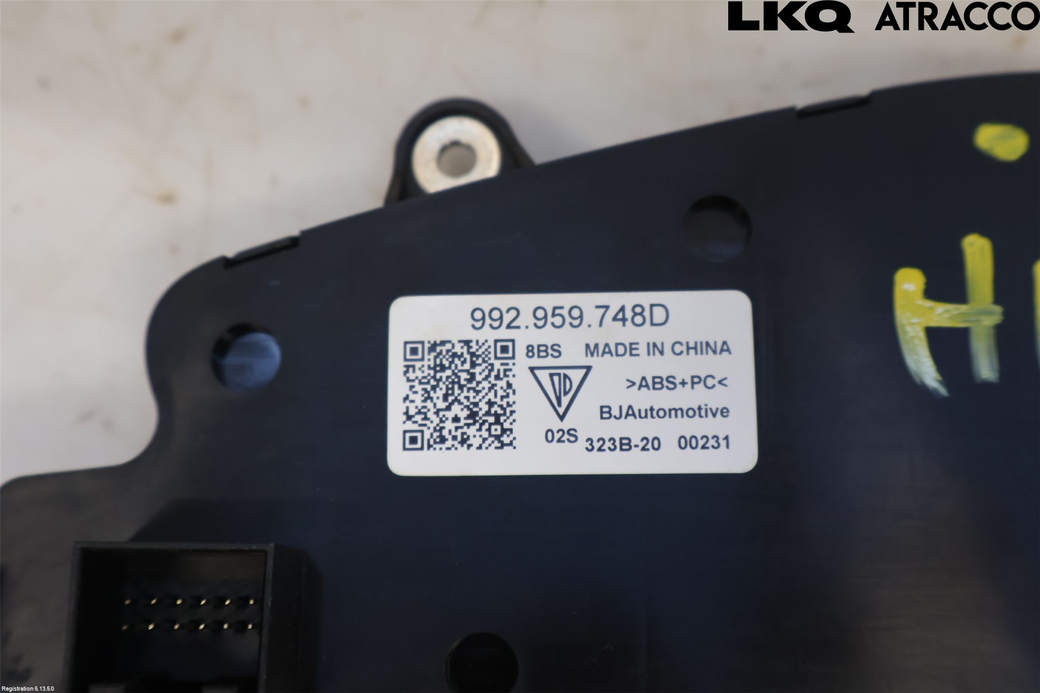 Porsche TAYCAN 20- Bryter Sete Regulering