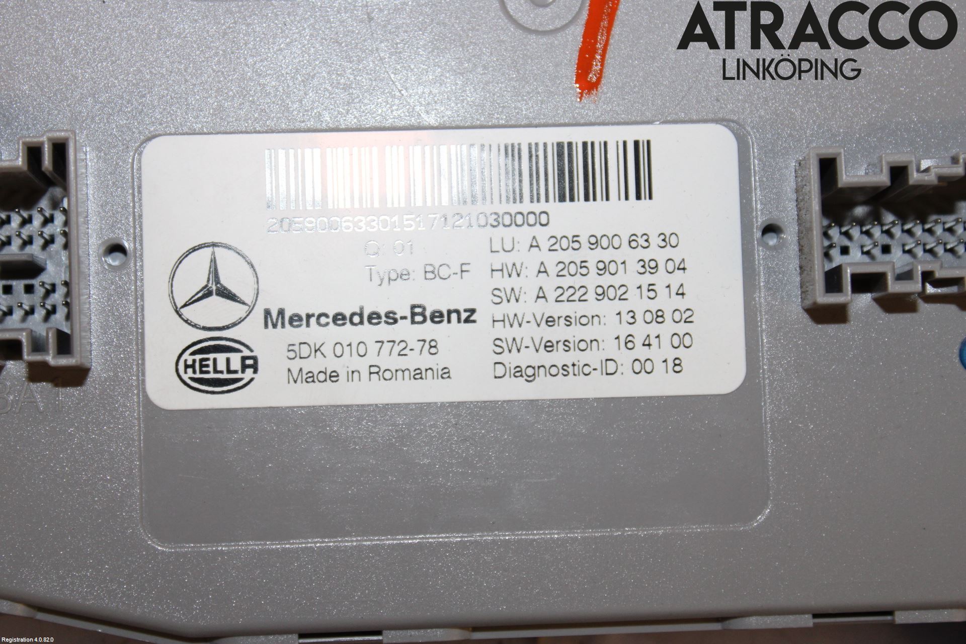 Mercedes-Benz MB C-KLASS (W205) 14-21 Styreenhet Klima