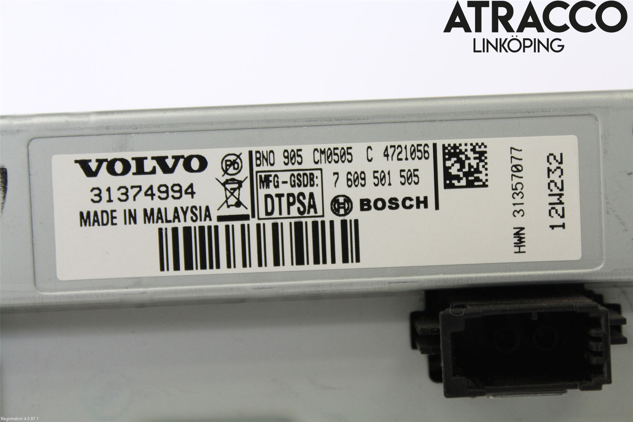 Volvo XC60 09-13 Instr Varselys - Display