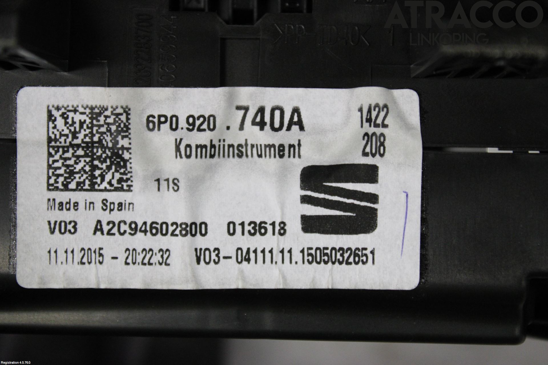 Seat IBIZA IV 08-16 Instr Kombinert
