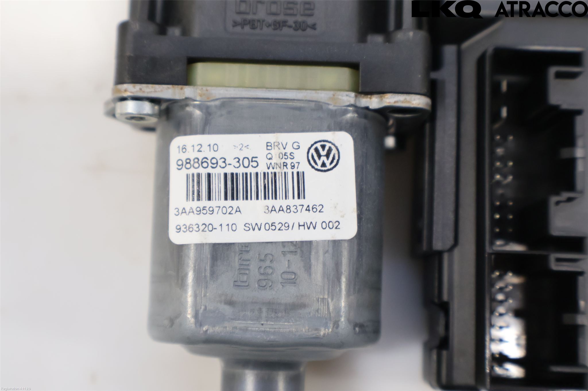 Volkswagen VW PASSAT 11-14 Vindusheismotor