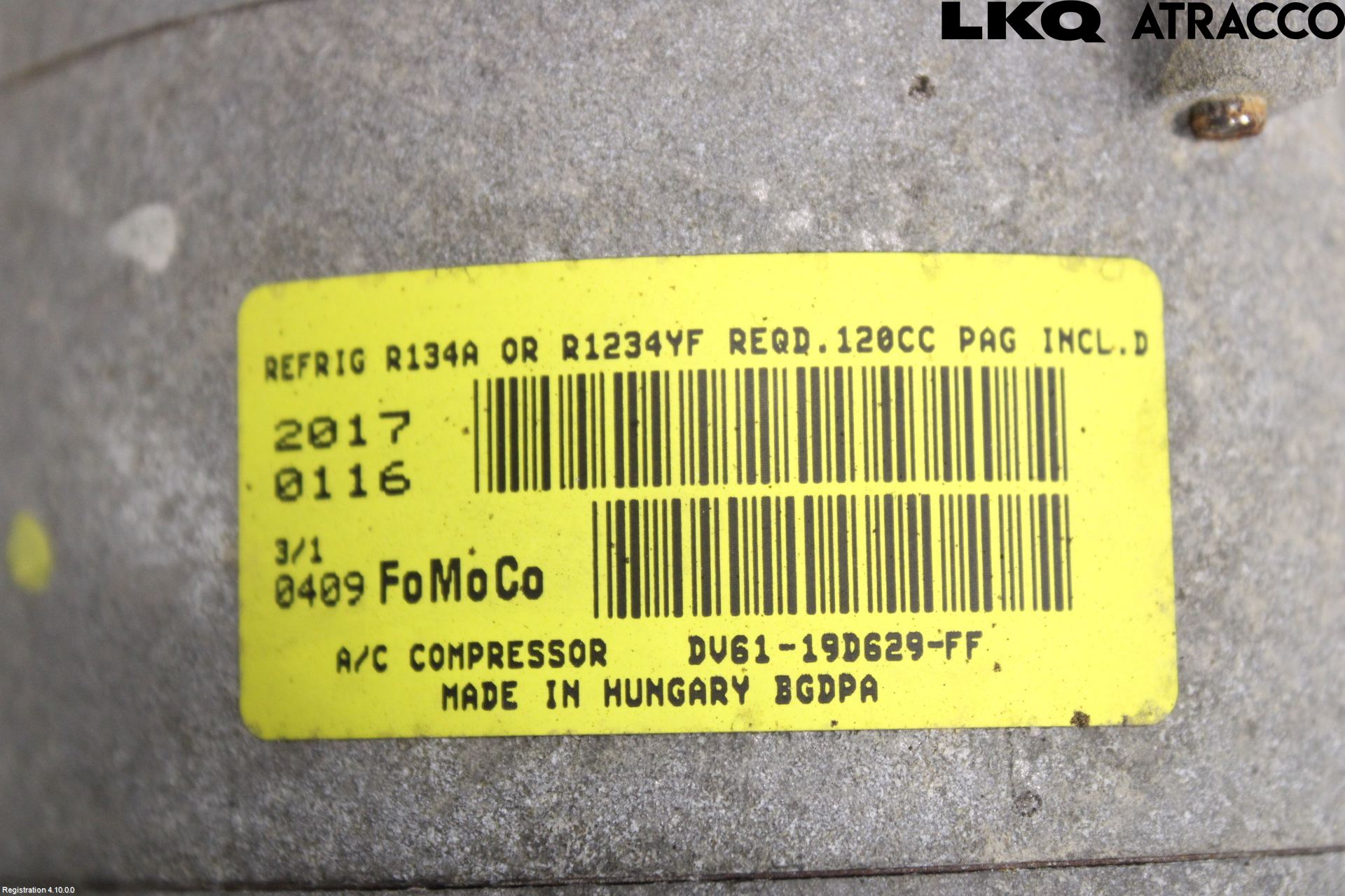 Ford FOCUS 15-18 Varme Ac Kompressor