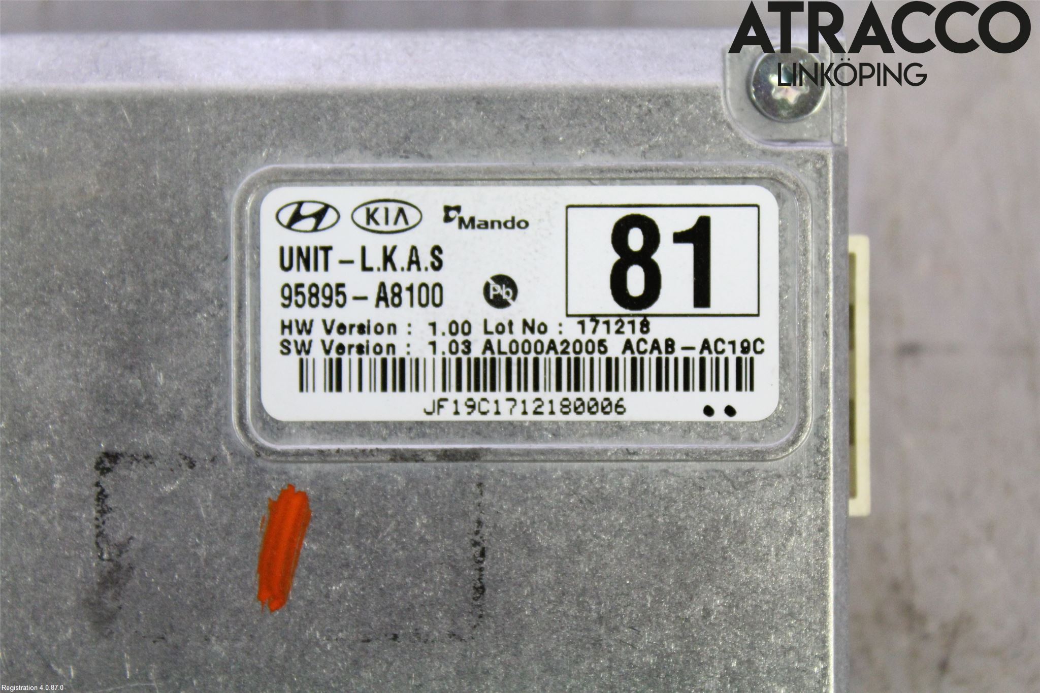 Kia OPTIMA 16-20 Sensor Kollisjonsbeskyttelse