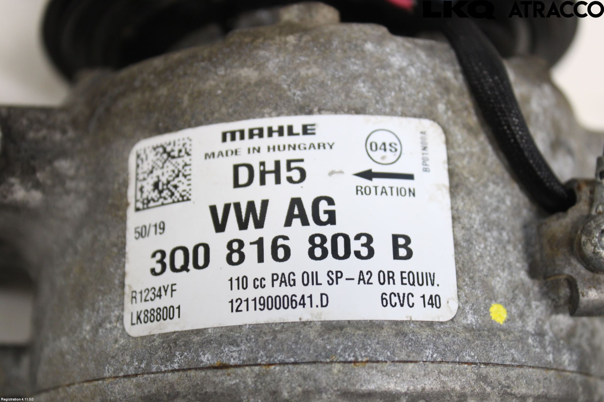 Volkswagen VW TRANSP/CARAVELLE (T6) 16-22 Varme Ac Kompressor