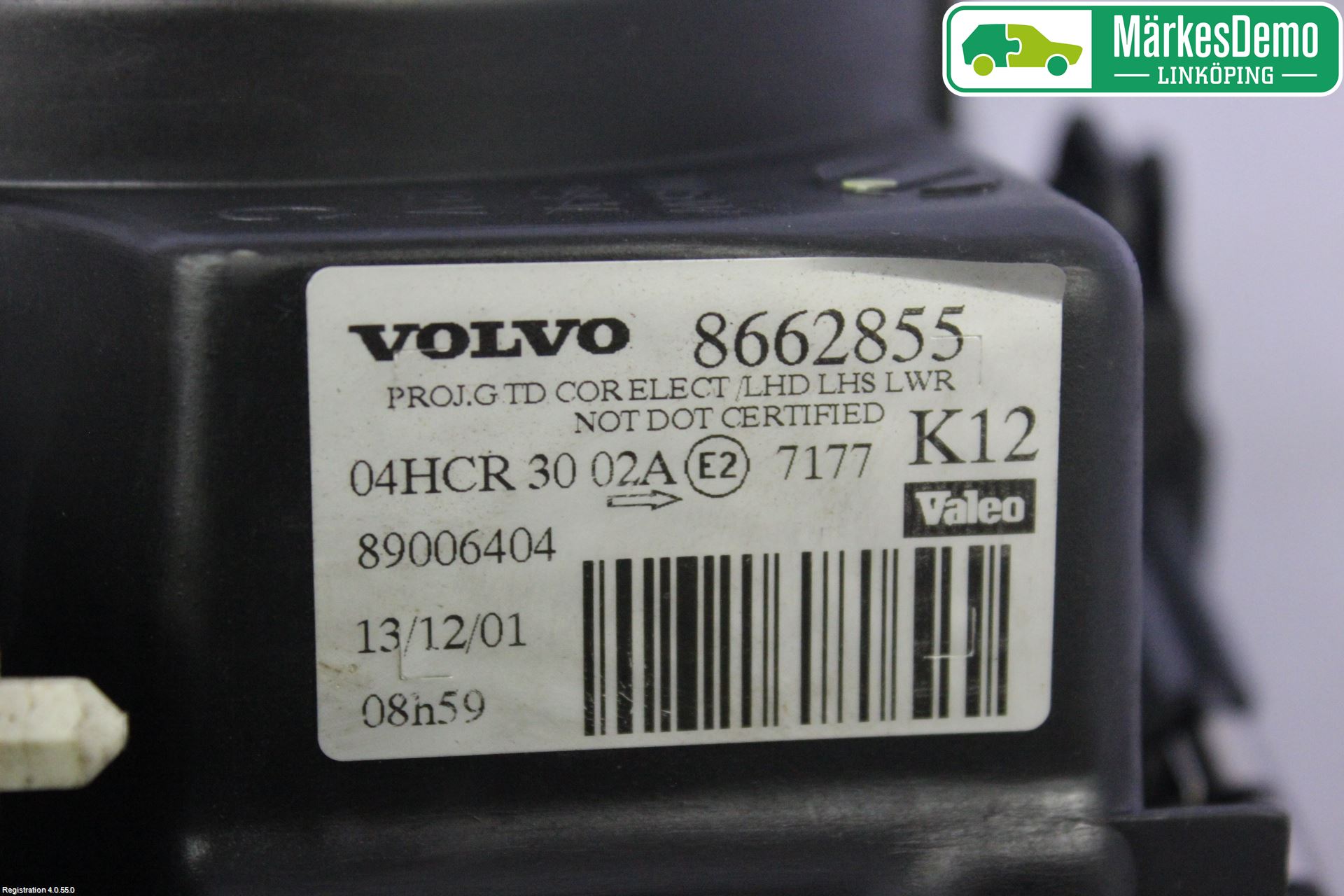 Volvo S80 99-03 Frontlykt Venstre