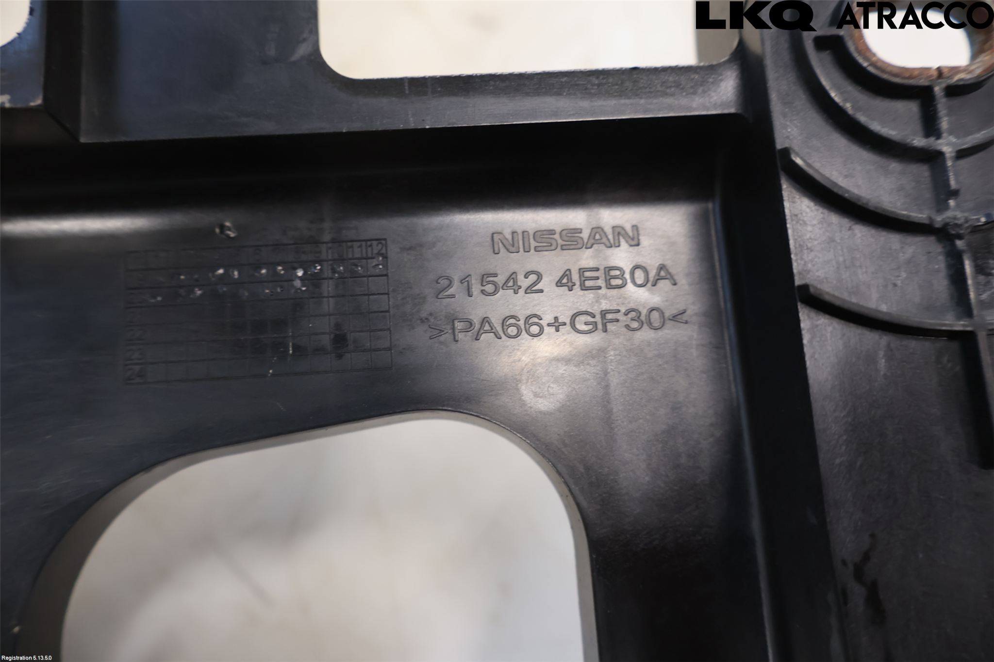 Nissan QASHQAI 17-21 Radiator Feste - Ramme - Bjelk