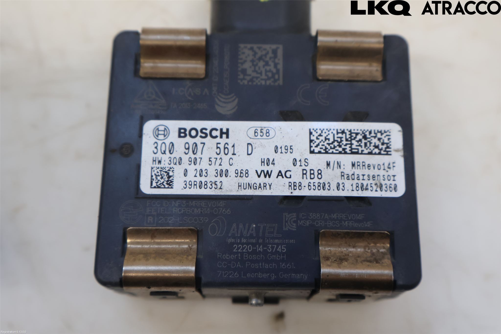 Volkswagen VW PASSAT 15-19 Sensor Kollisjonsbeskyttelse
