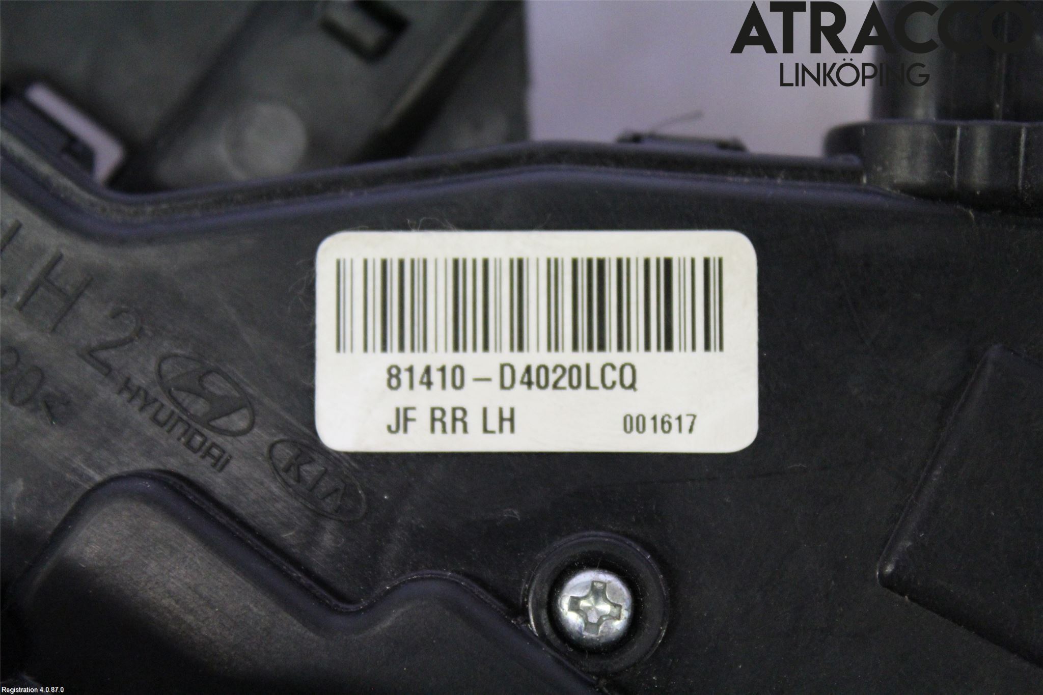 Kia OPTIMA 16-20 Dørlås - Låsekasse