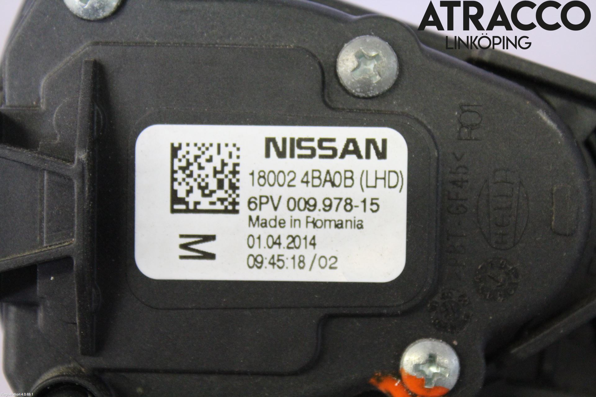 Nissan QASHQAI 14-17 Gasspedal