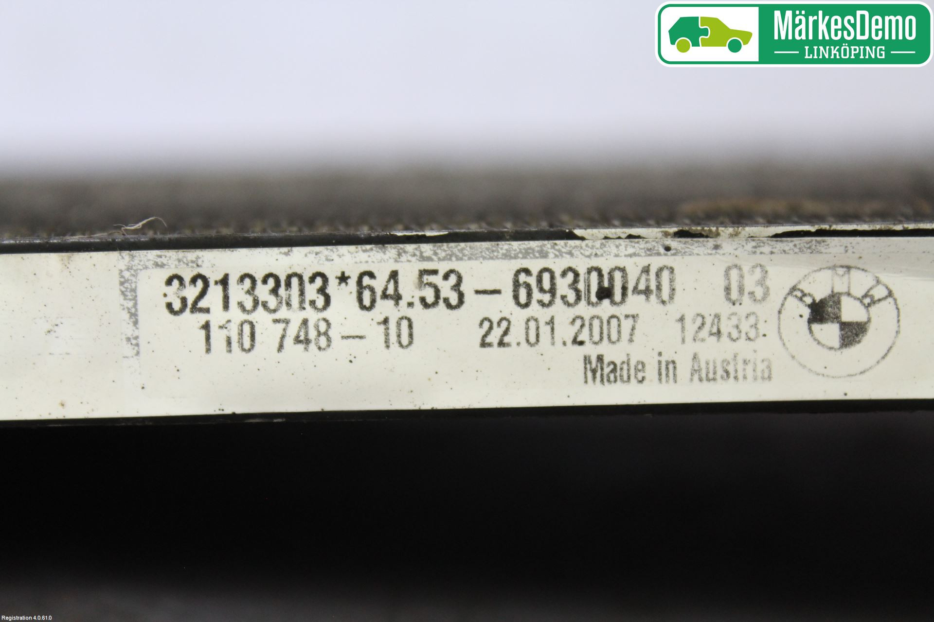 BMW 3 E90/91 SED/TOU 05-12 Varme Ac Kondenser-Kjøler