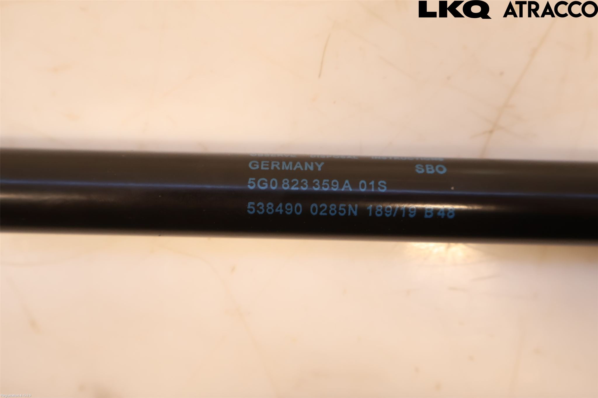 Volkswagen VW GOLF / E-GOLF VII 13-20 Panser Demper-Gassfjær
