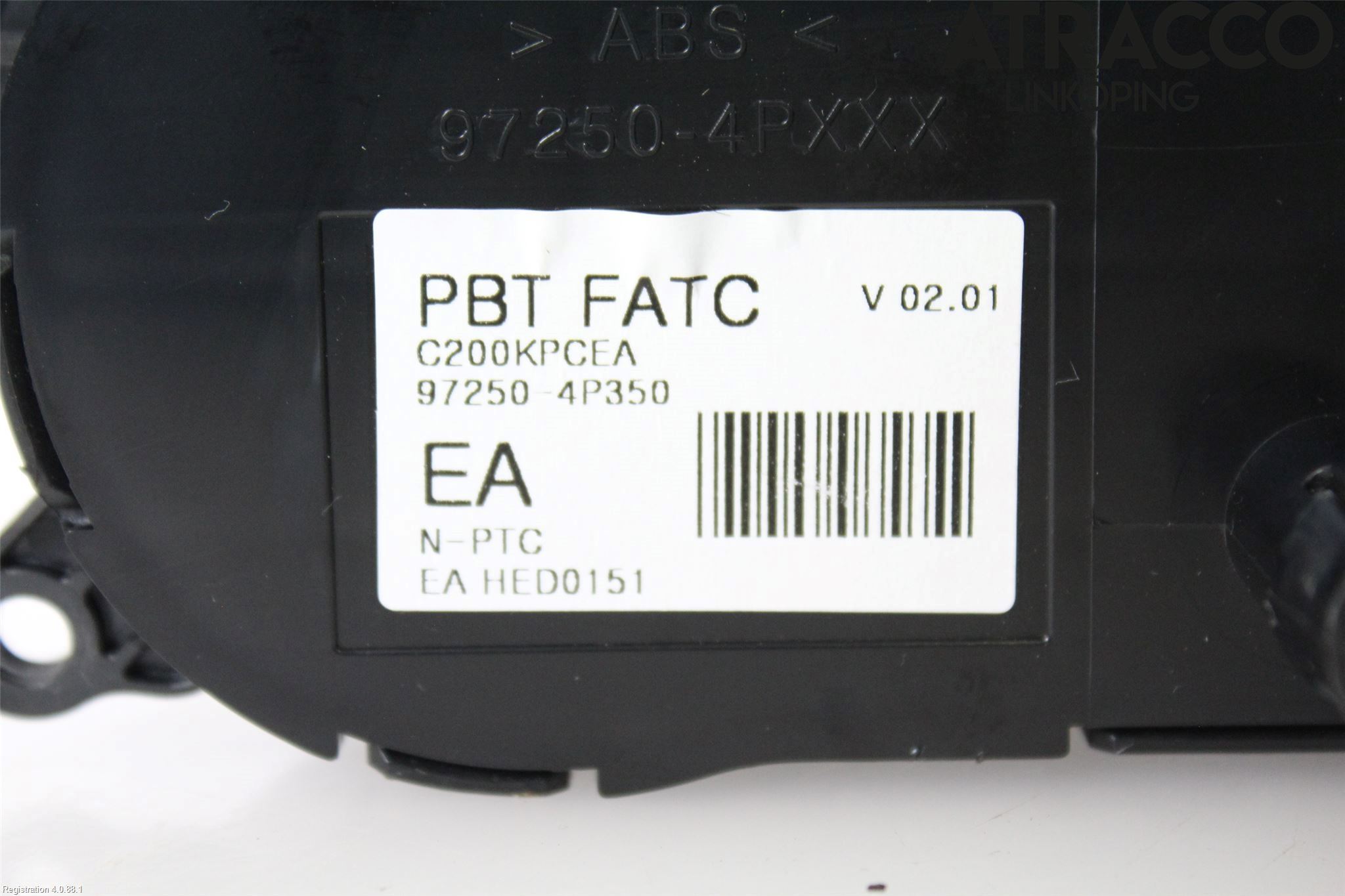 Hyundai i20 PB 09-14 Varme Ac Betjening-Display