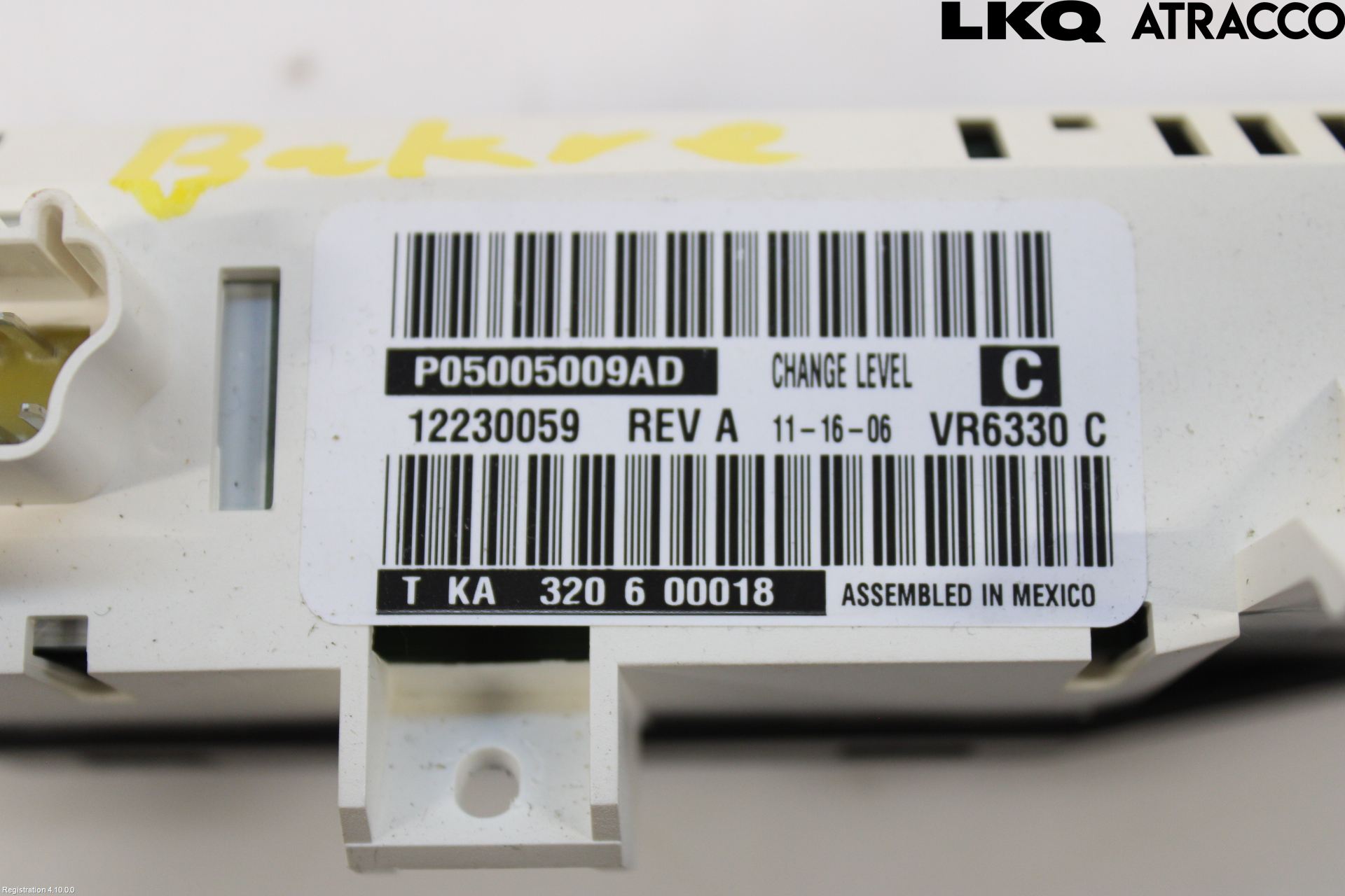 Chrysler CHR VOYAGER     04-07 Varme Ac Betjening-Display