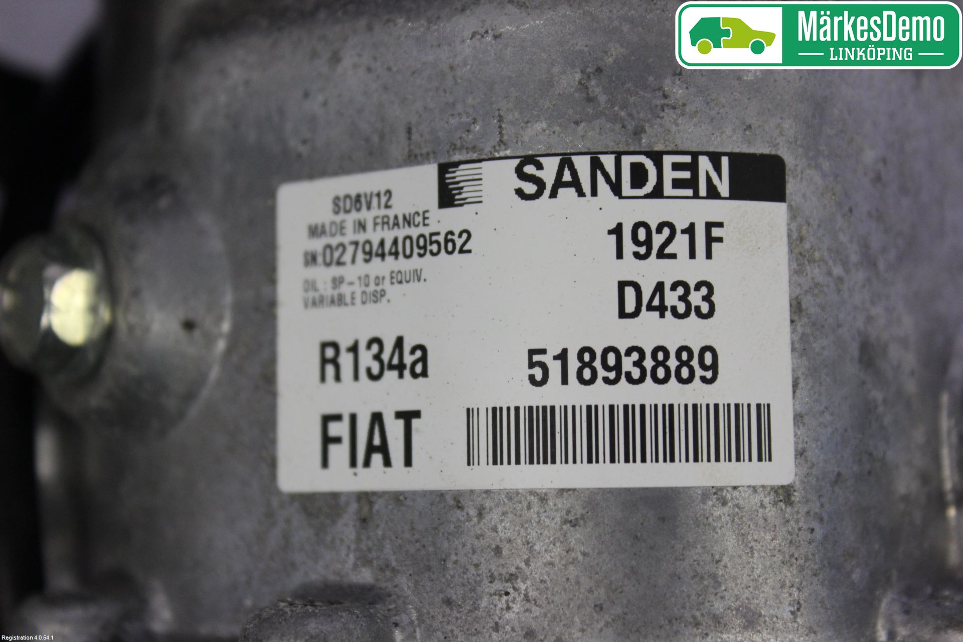 Fiat DOBLO CARGO Varme Ac Kompressor