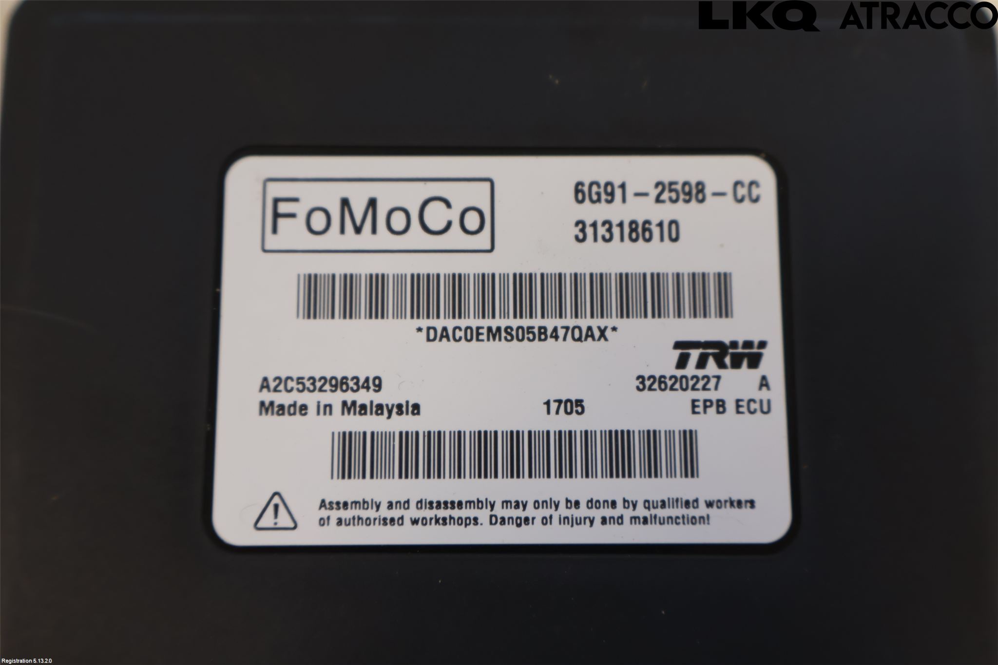 Volvo XC60 09-13 Styreenhet Parkbrems
