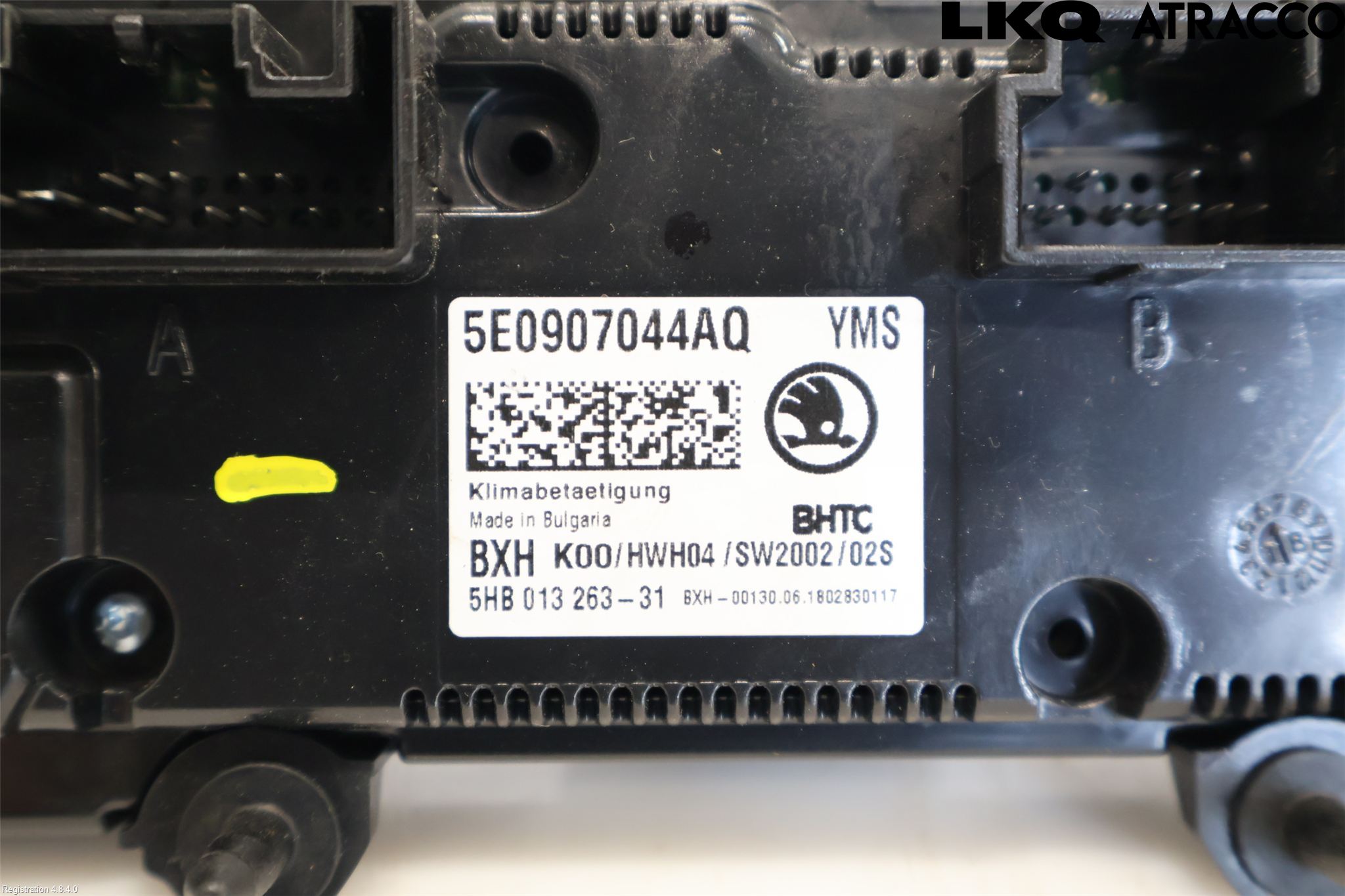 Skoda OCTAVIA (5E) 13-20 Varme Ac Betjening-Display