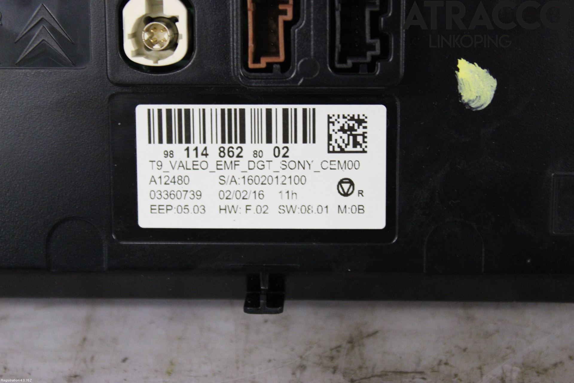 Peugeot 308 14-21 Multifunktionsdisplay