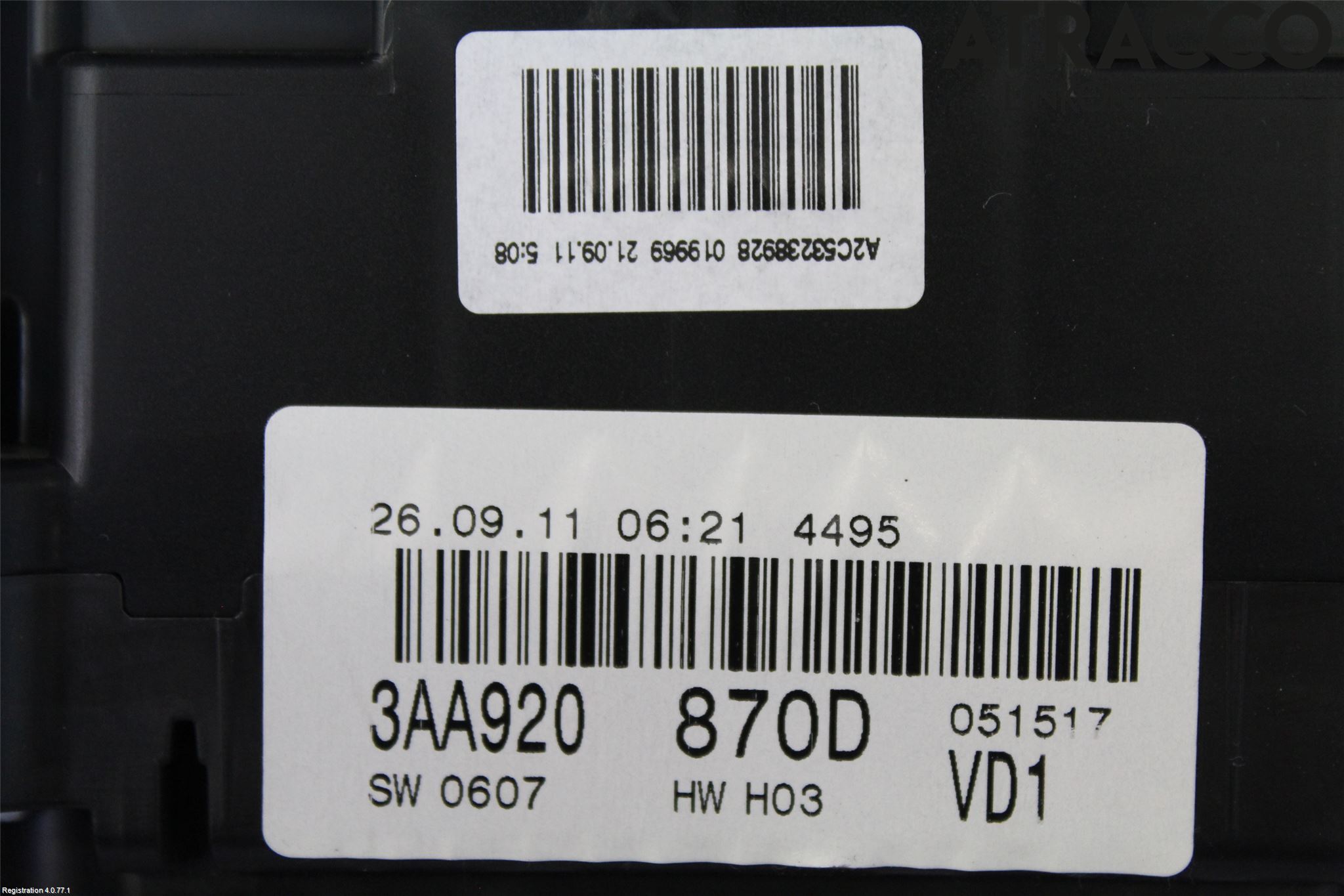 Volkswagen VW PASSAT 11-14 Instr Kombinert