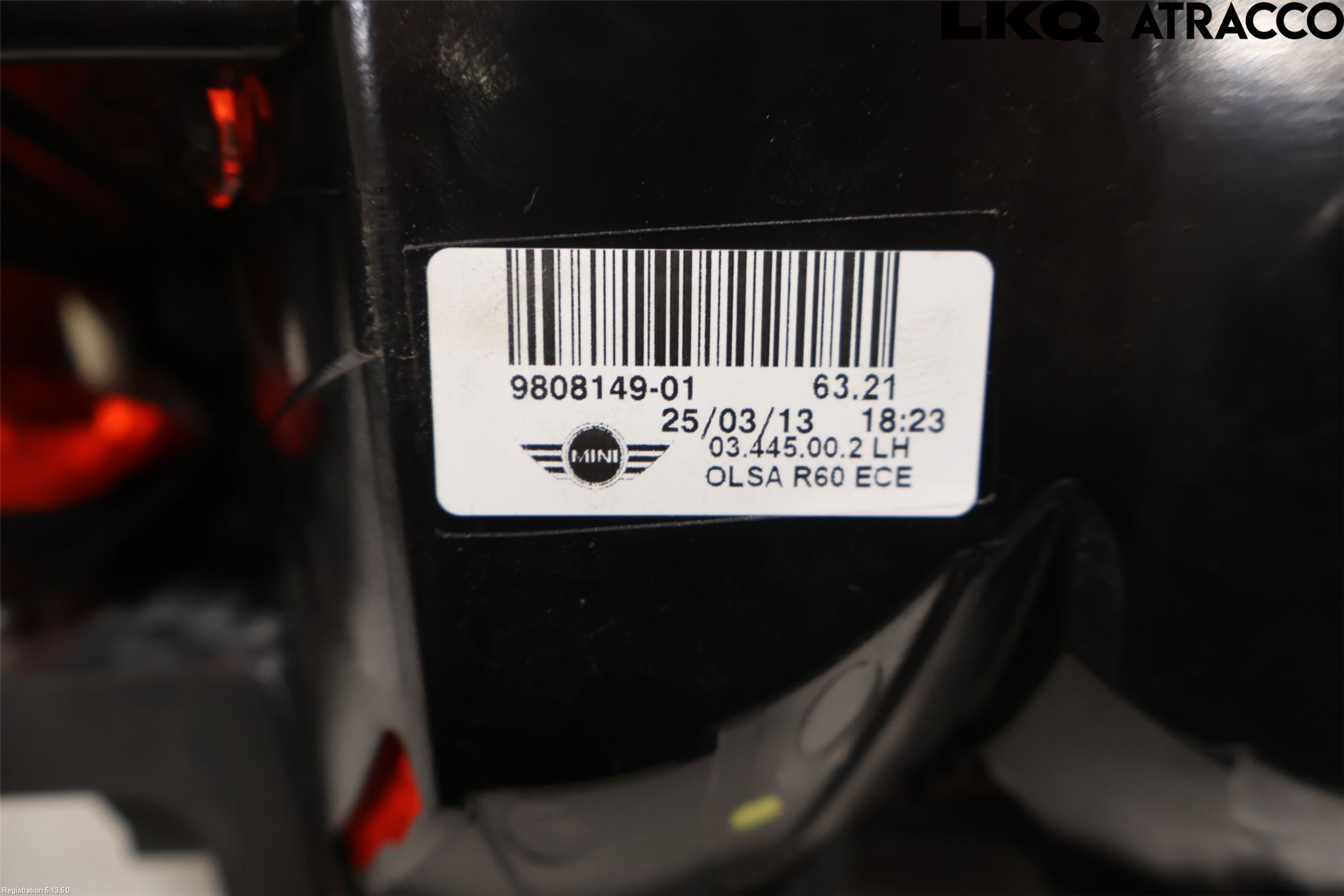 Mini COUNTRYMAN R60 11-16 Baklykt Venstre