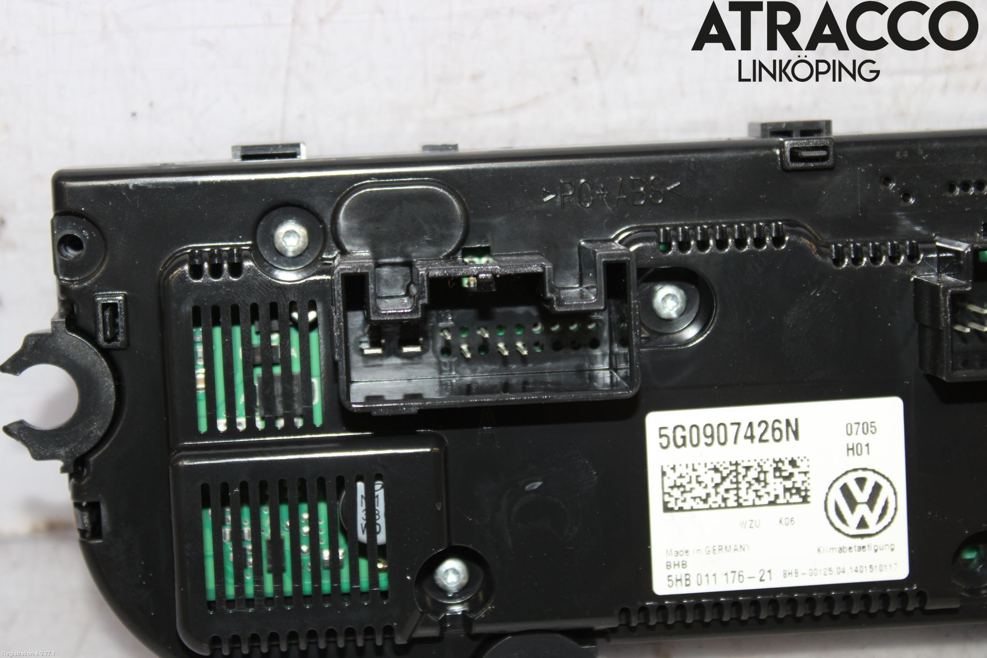 Volkswagen VW GOLF / E-GOLF VII 13-20 Varme Ac Betjening-Display