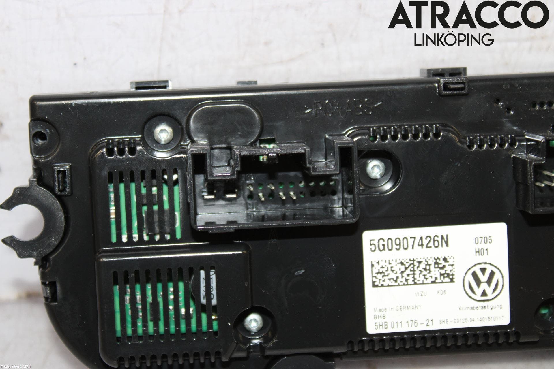 Volkswagen VW GOLF / E-GOLF VII 13-20 Varme Ac Betjening-Display