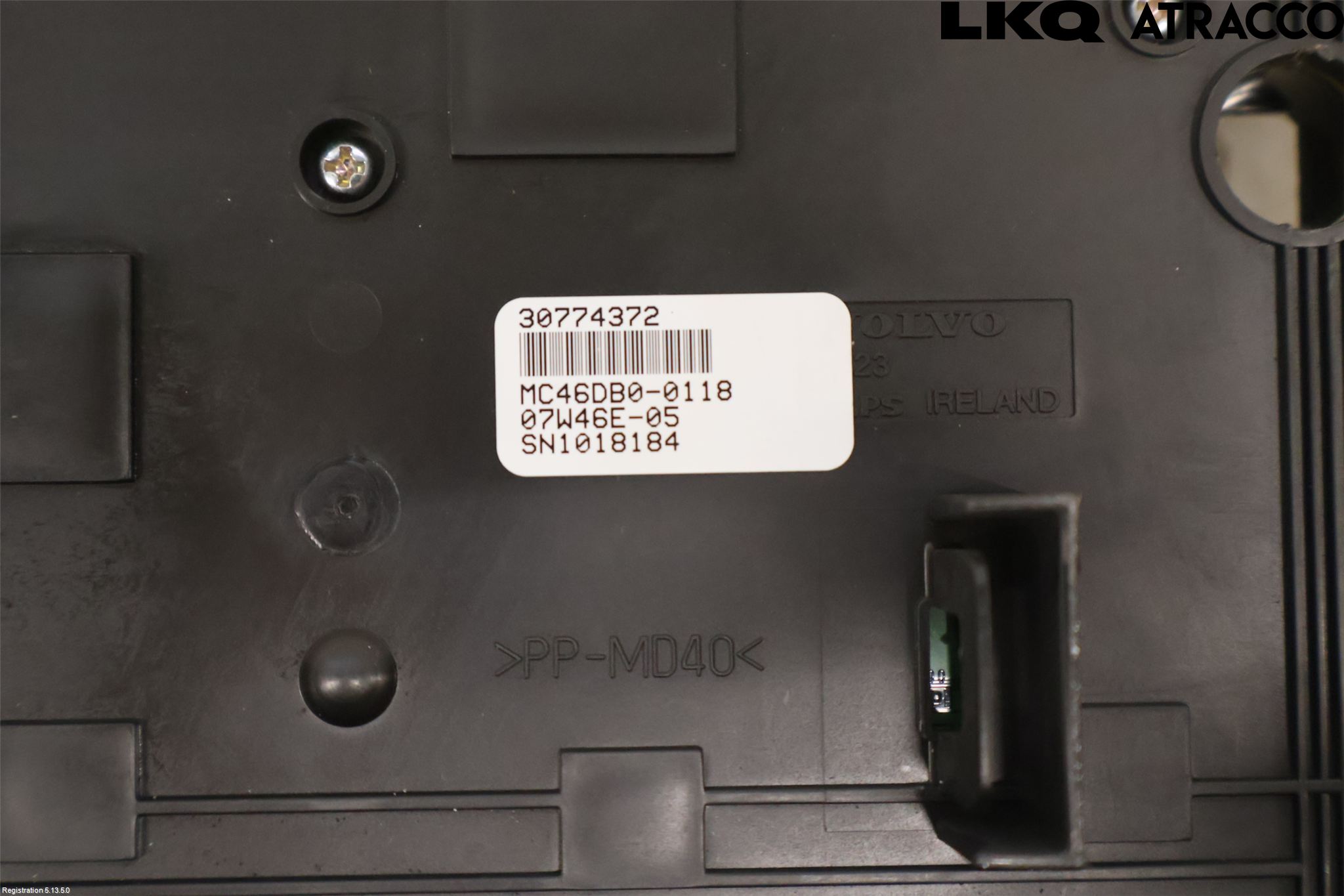 Volvo V70 08-13 Varme Ac Betjening-Display