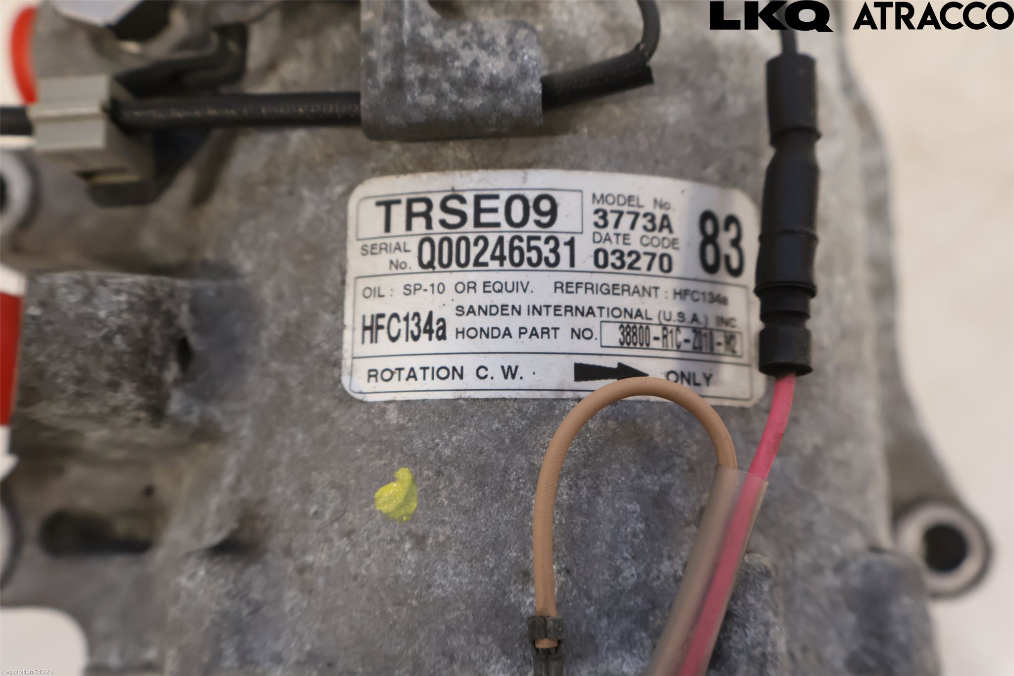 Honda CIVIC 12-16 Varme Ac Kompressor