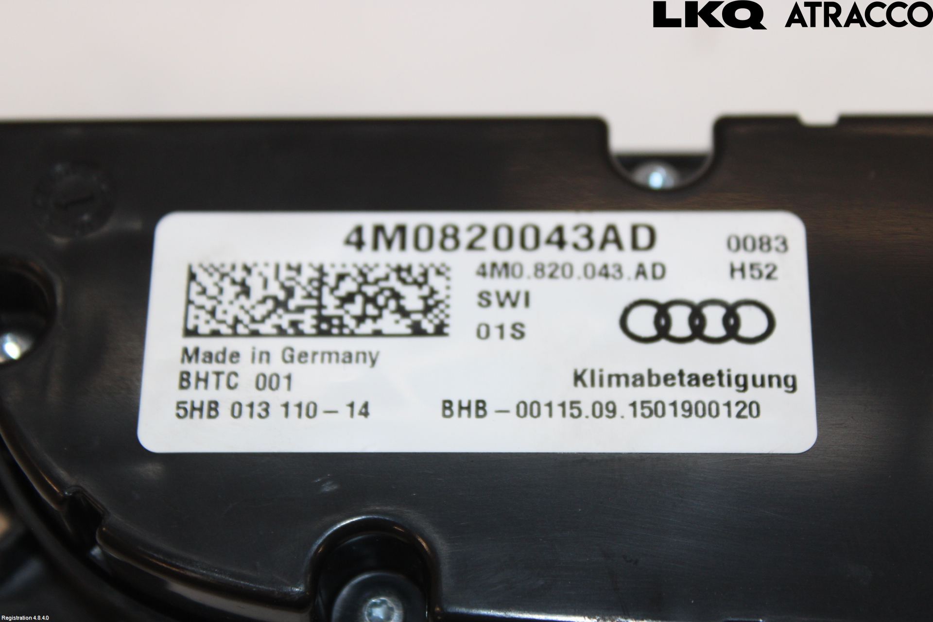 Audi Q7/SQ7 Varme Ac Betjening-Display