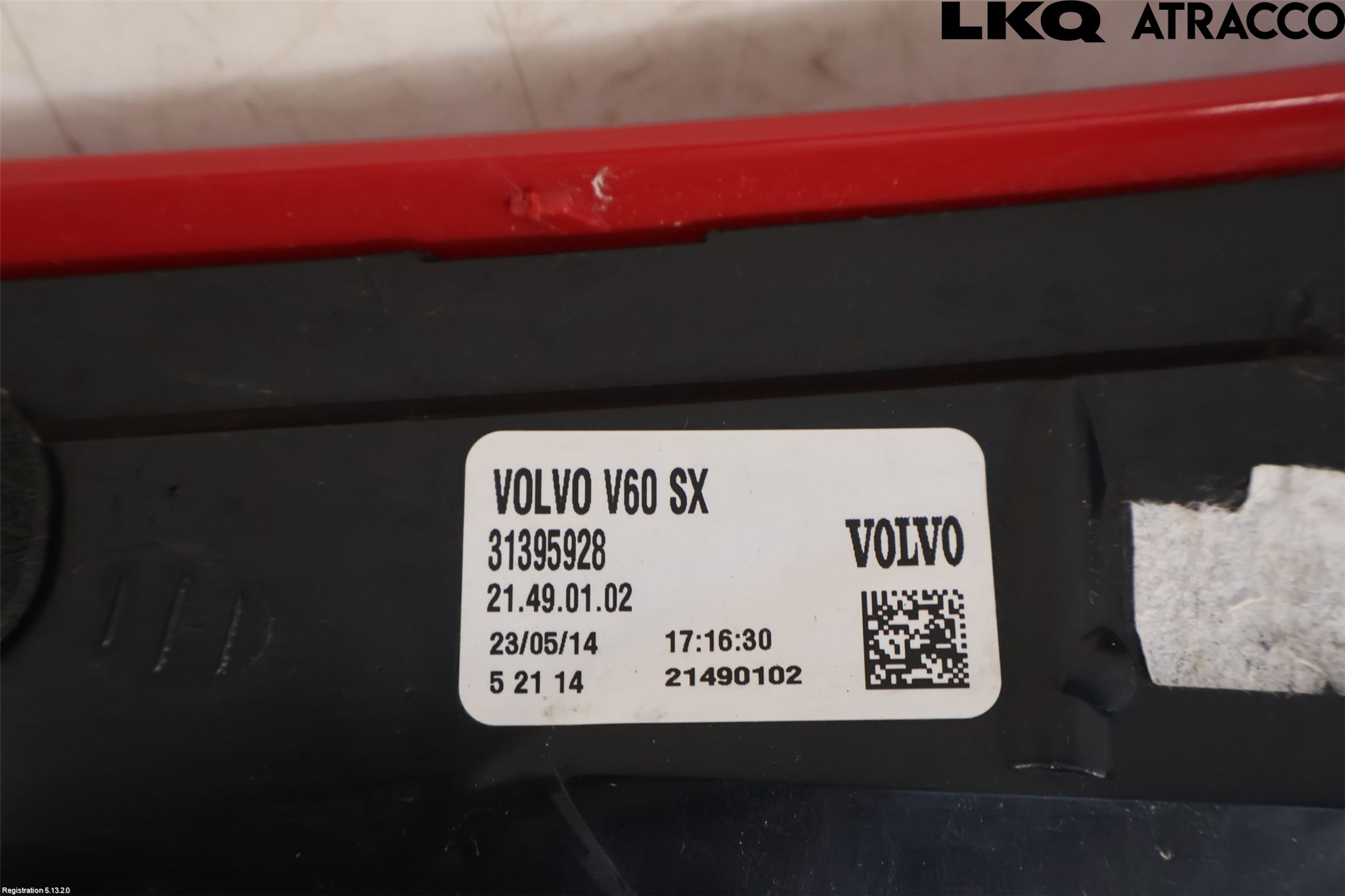 Volvo V60 14-18 Baklykt Venstre