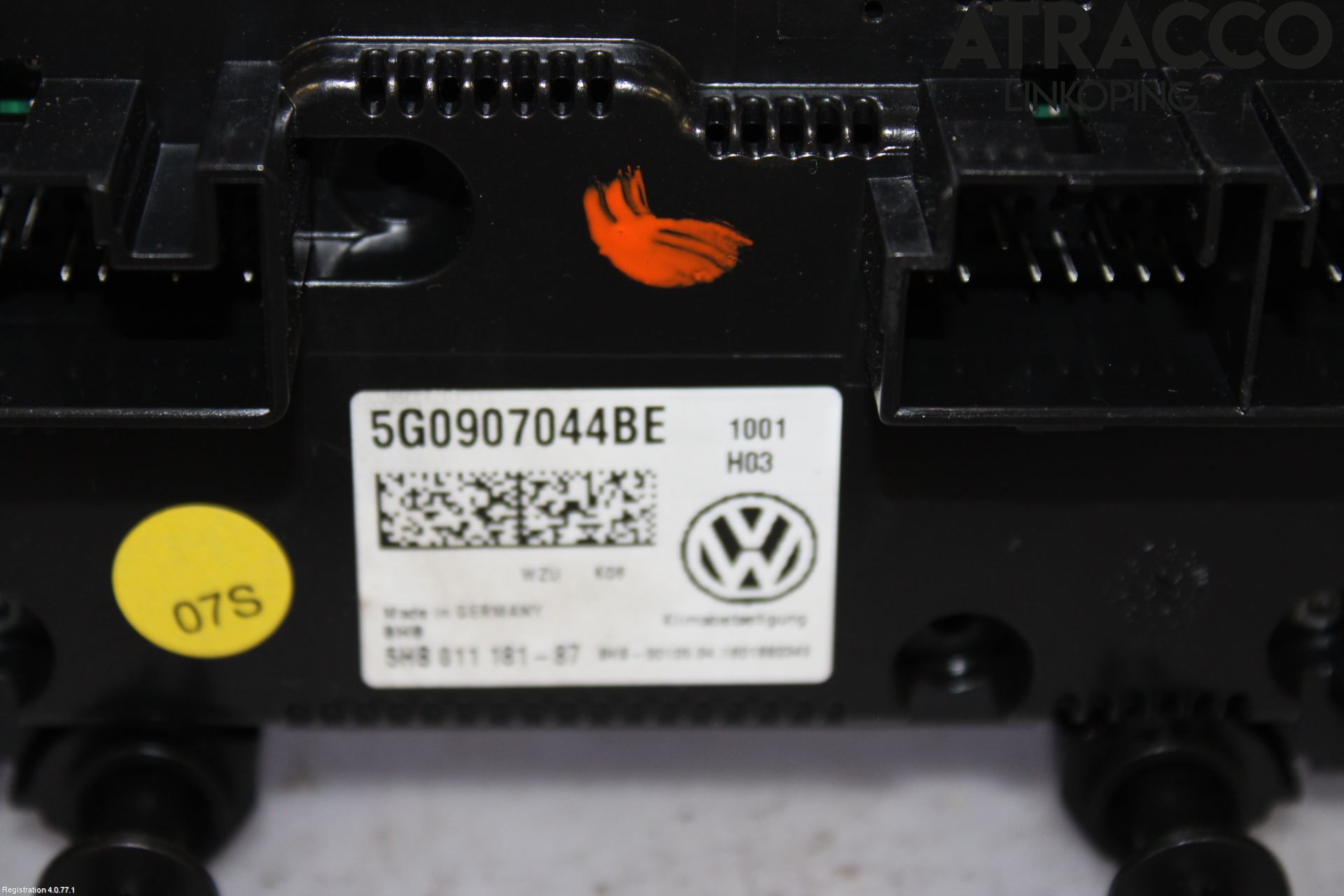 Volkswagen VW GOLF / E-GOLF VII 13-20 Varme Ac Betjening-Display