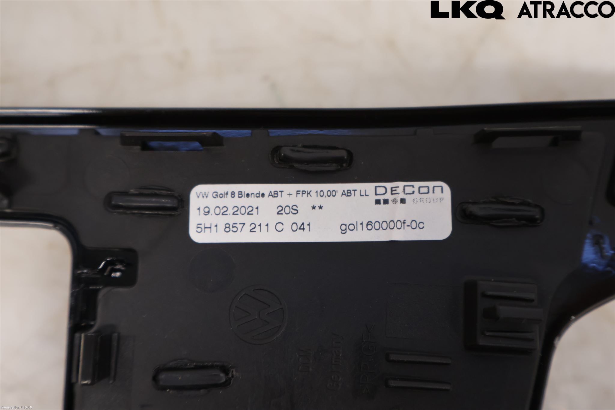 Volkswagen VW GOLF / E-GOLF VIII 20- Instrument Ramme