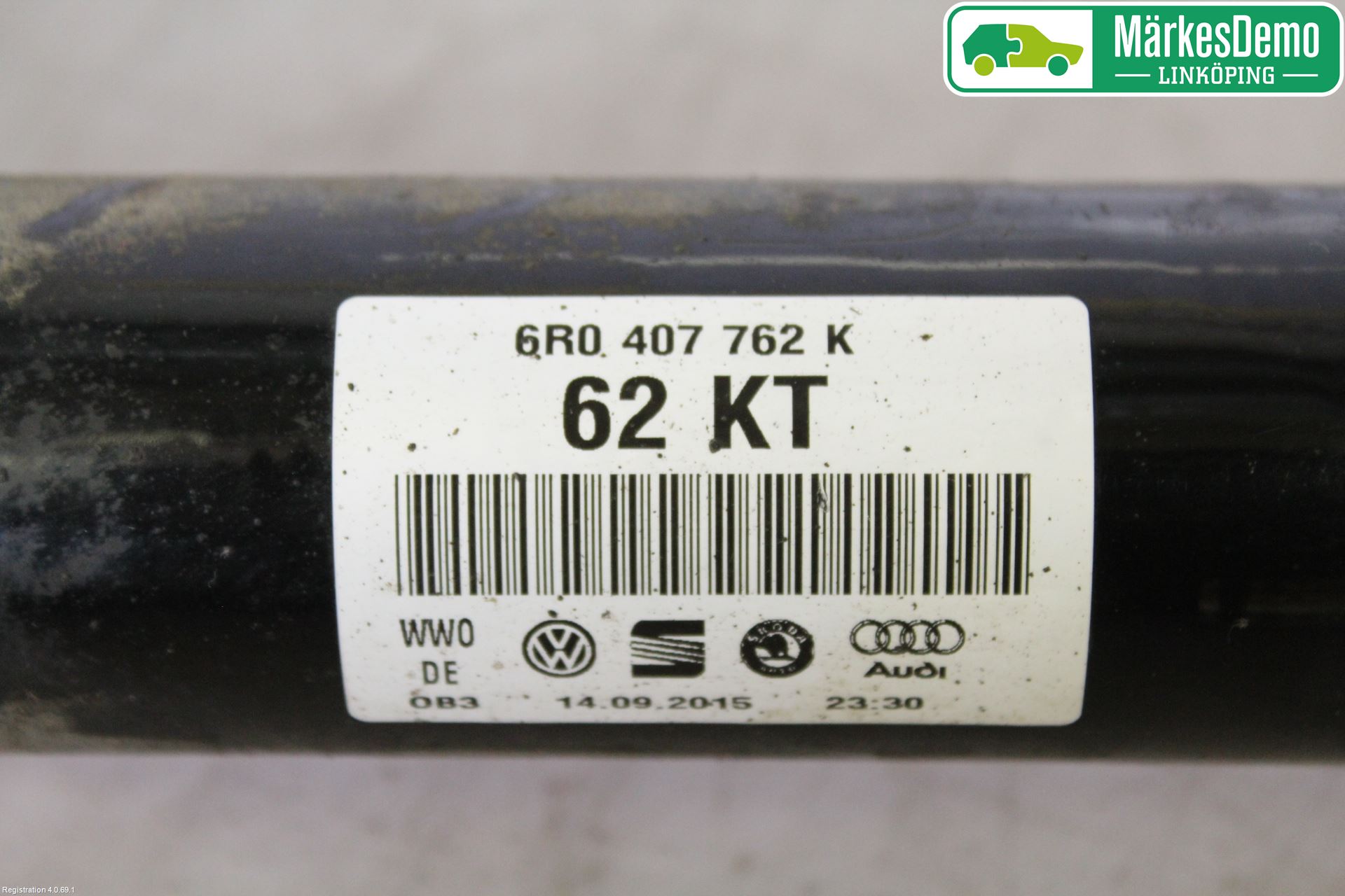Skoda FABIA 15-21 Drivaksel Foran Kompl Høyre