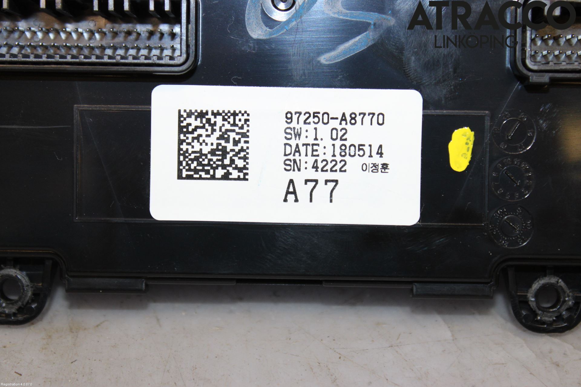 Kia OPTIMA 16-20 Varme Ac Betjening-Display
